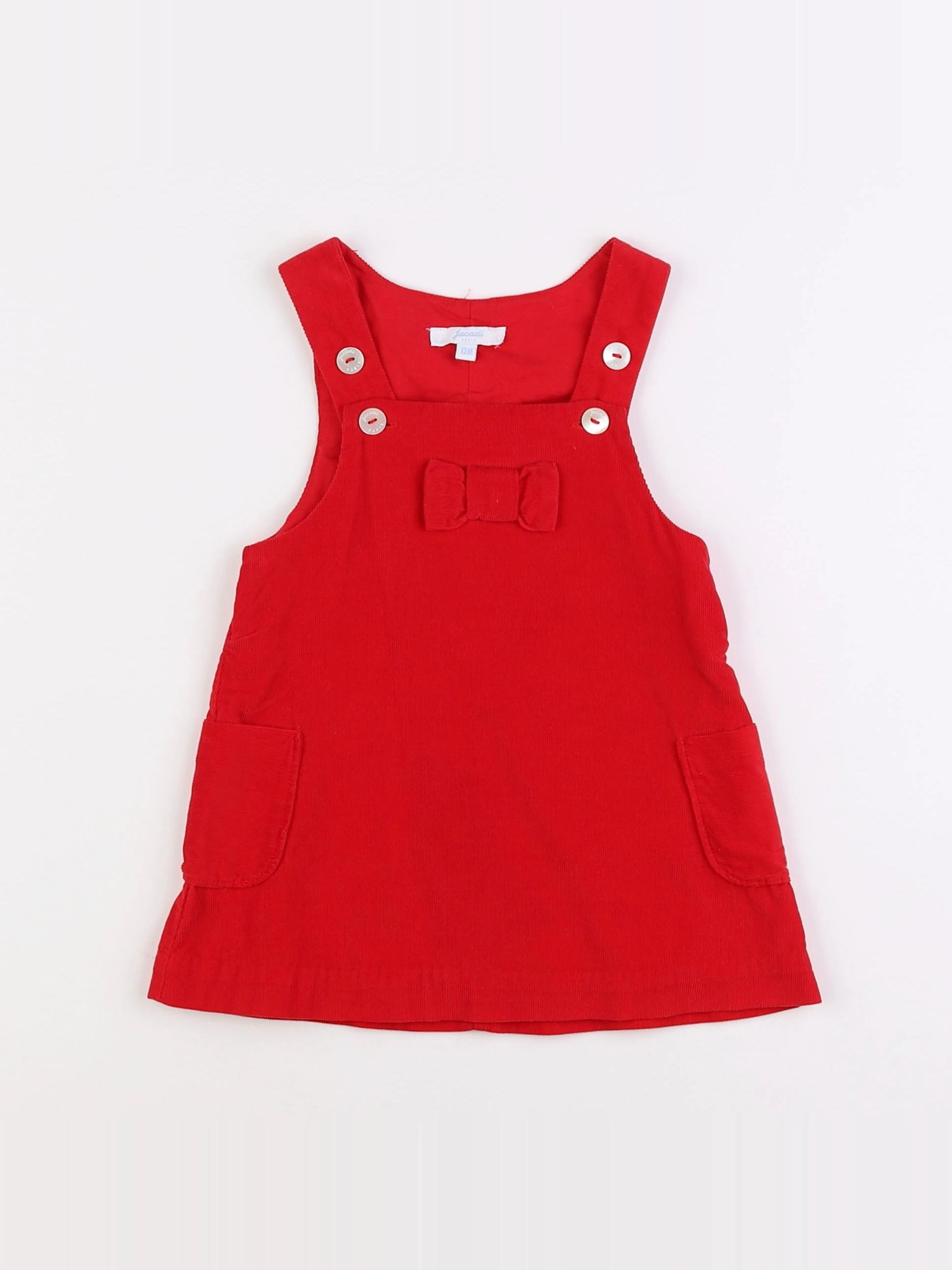 Jacadi - robe rouge - 12 mois