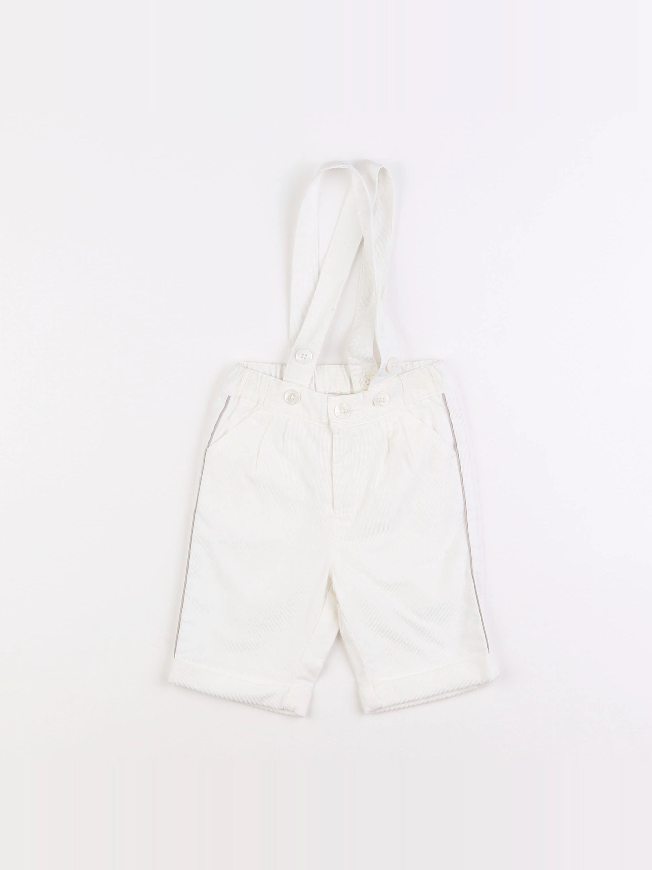 Jacadi - pantalon blanc - 6 mois