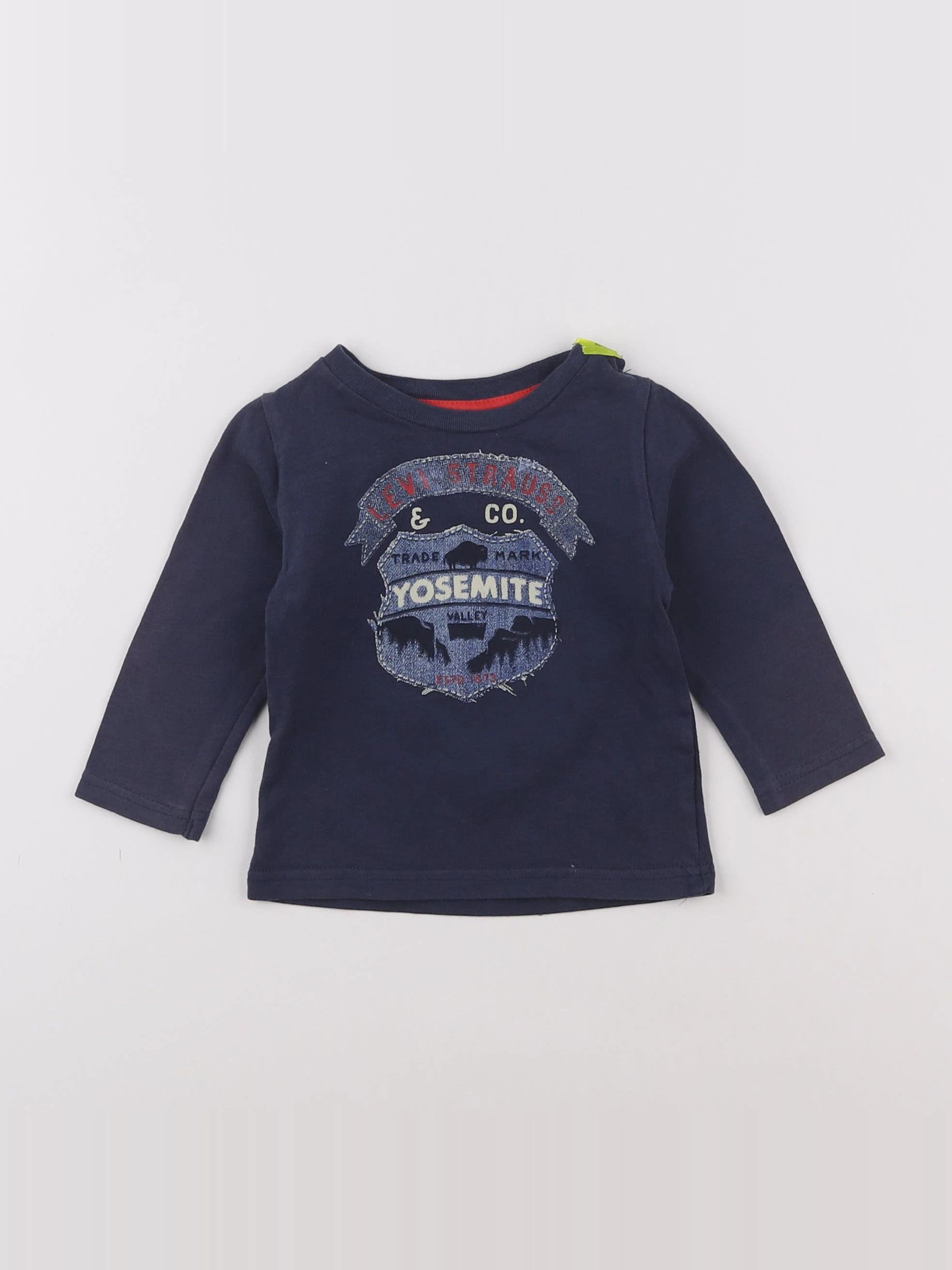 Levi's - tee-shirt bleu - 12 mois