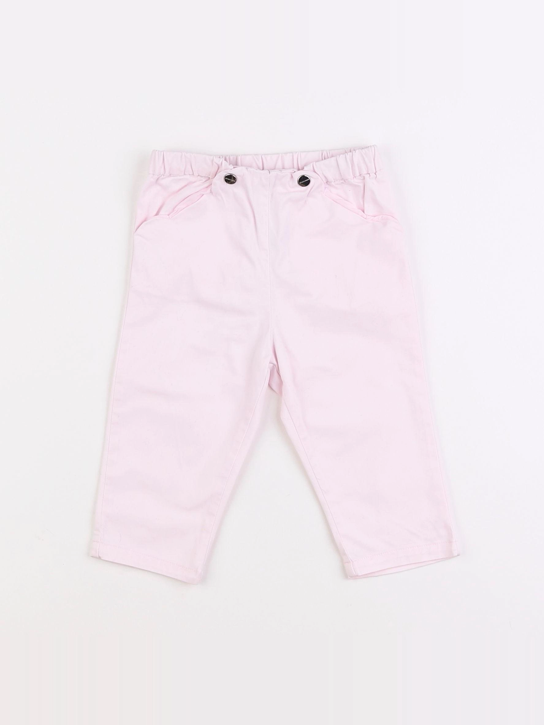 Jacadi - pantalon rose - 12 mois