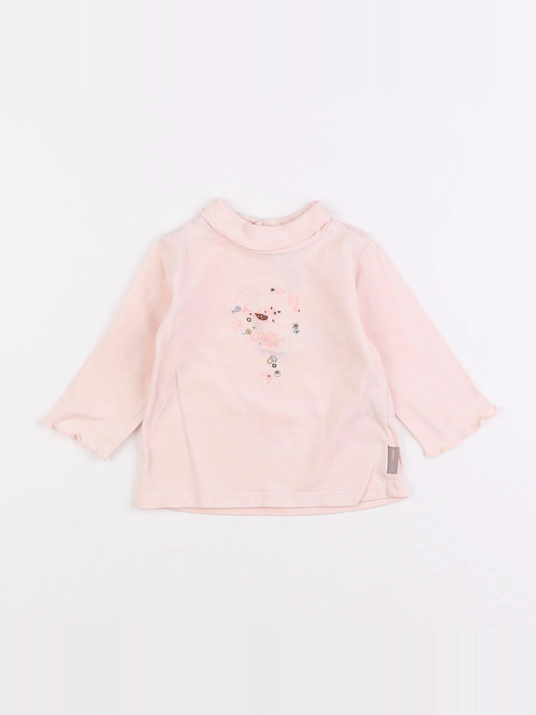 Natalys - sous-pull rose - 6 mois
