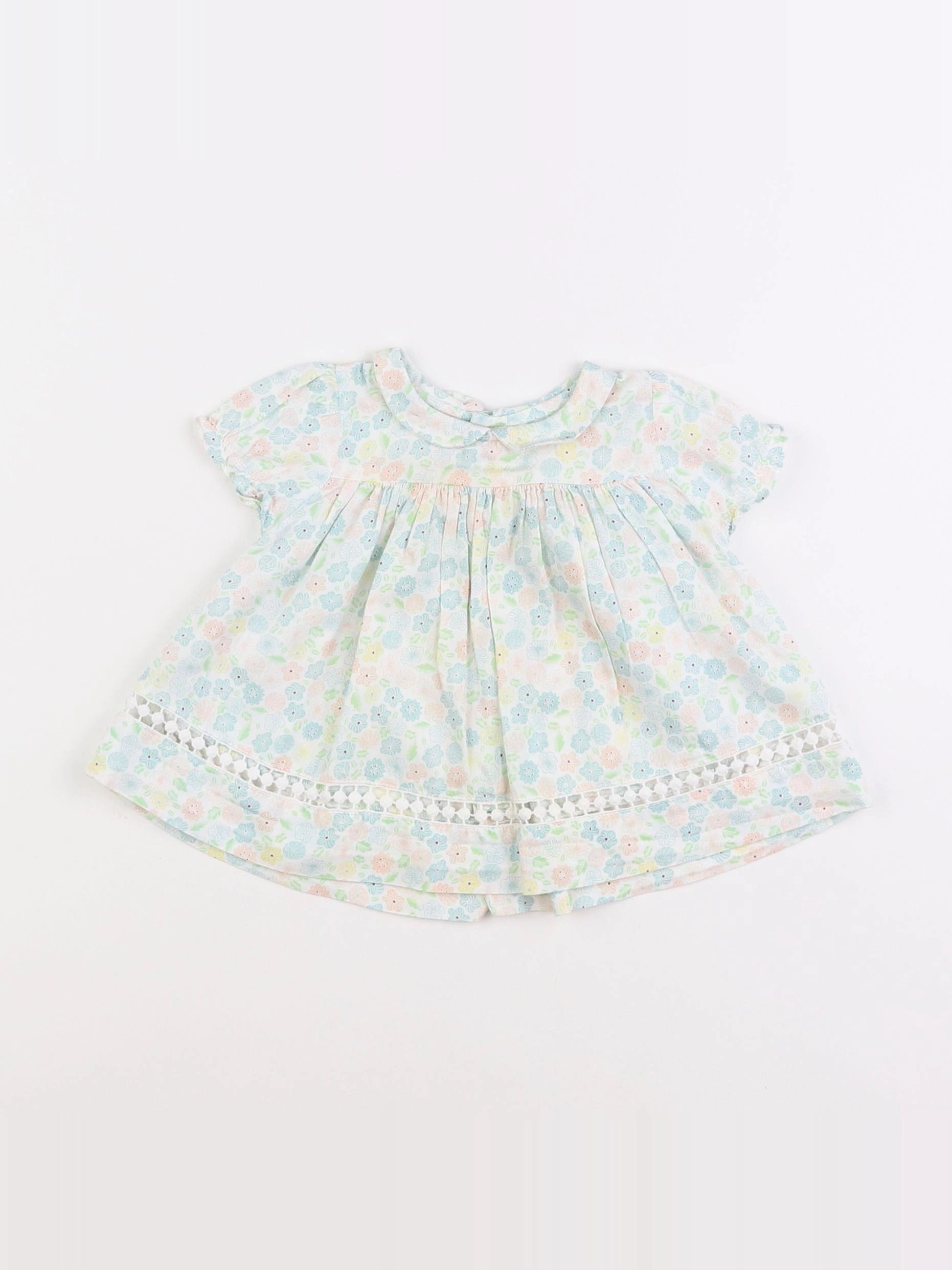 Boutchou - blouse multicolore - 6 mois