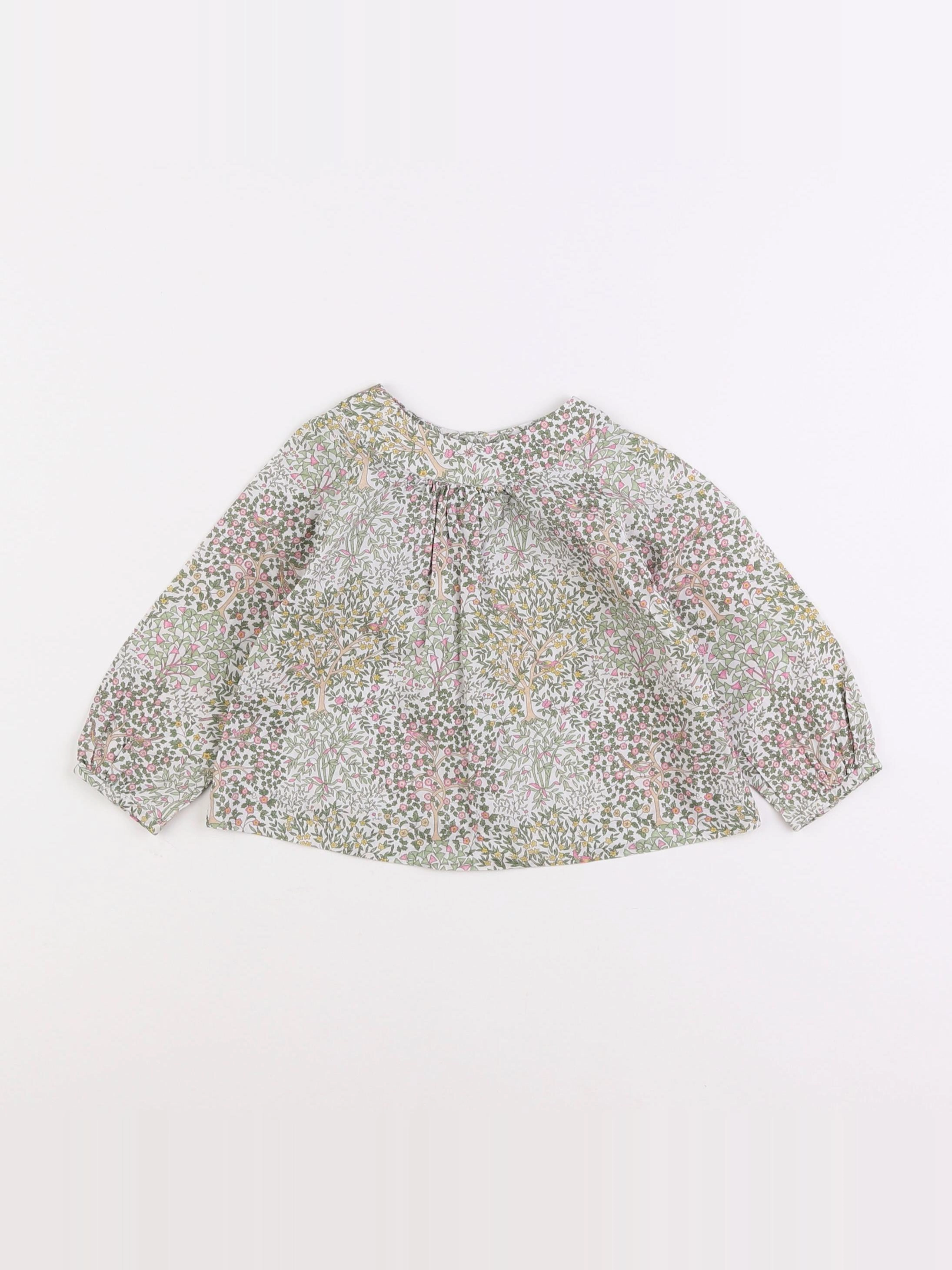 Jacadi - blouse liberty multicolore - 12 mois