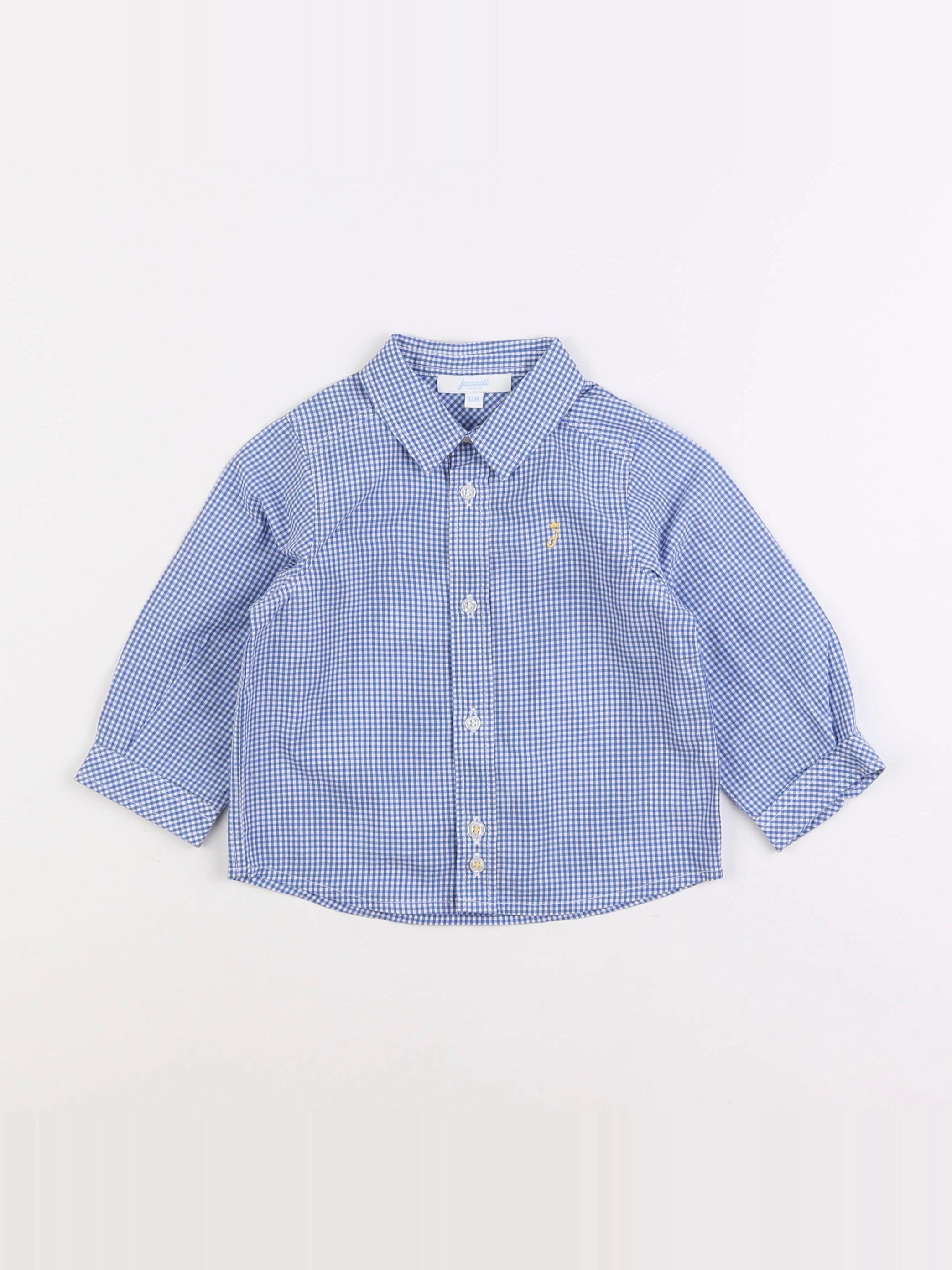 Jacadi - chemise bleu - 12 mois