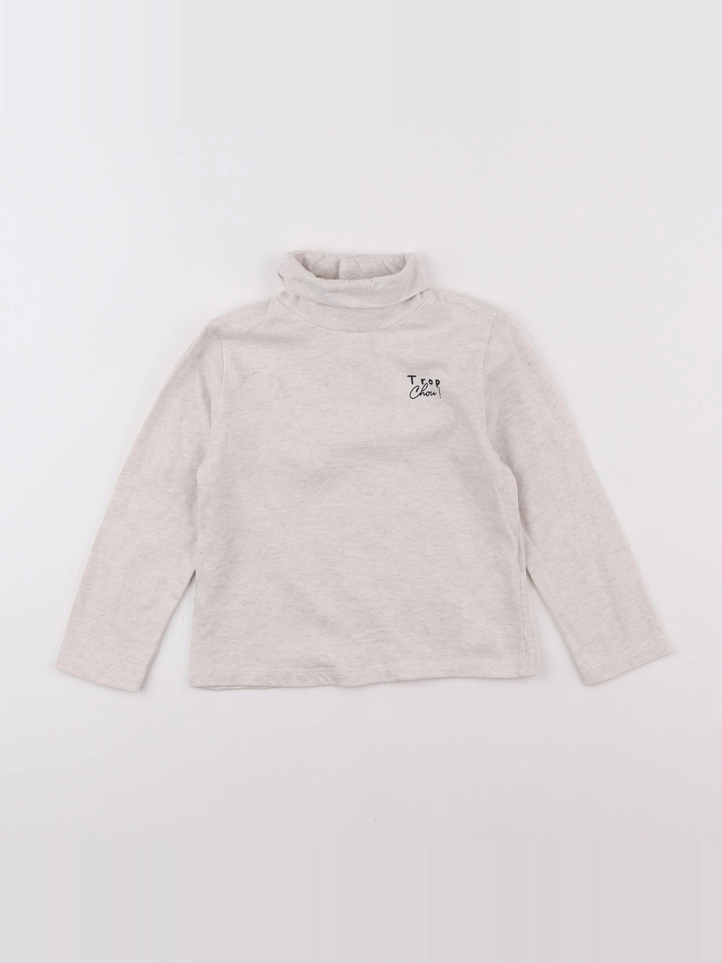 Tape à l'oeil - sous-pull gris - 2 ans