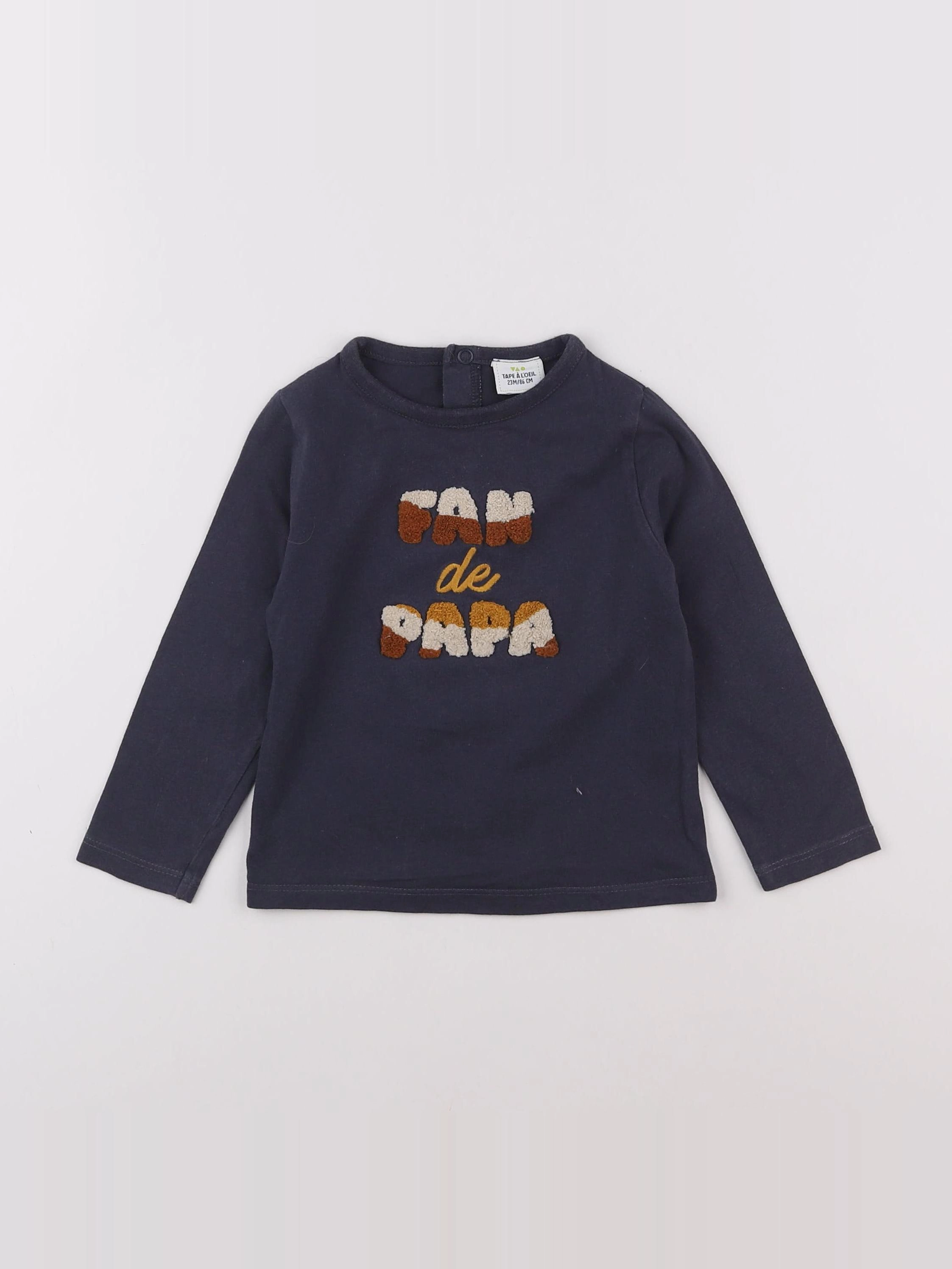 Tape à l'oeil - tee-shirt bleu - 2 ans