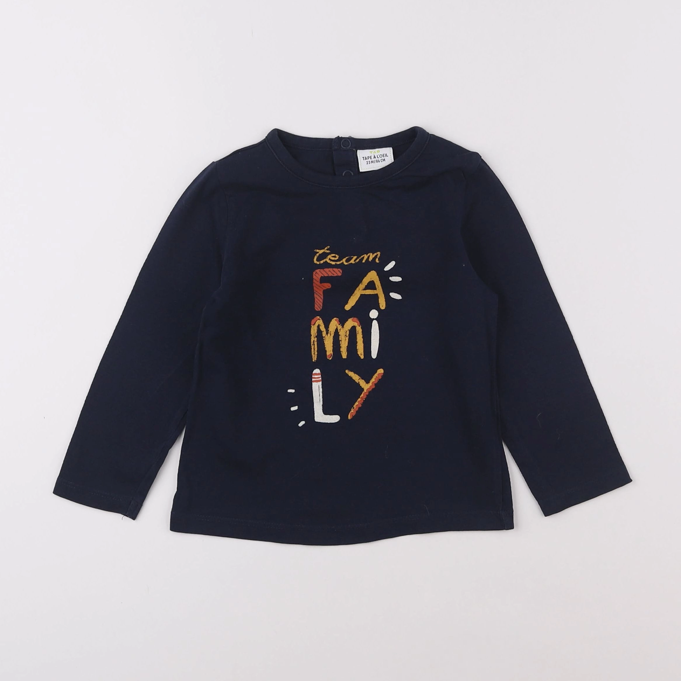 Tape à l'oeil - tee-shirt bleu - 2 ans
