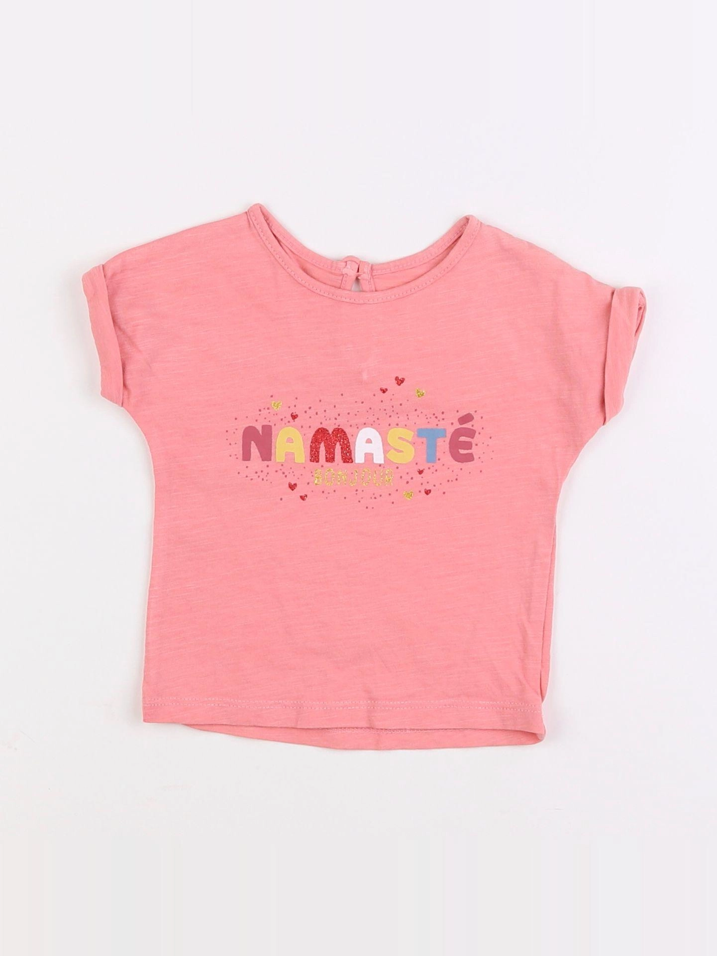 Boutchou - tee-shirt rose - 6 mois