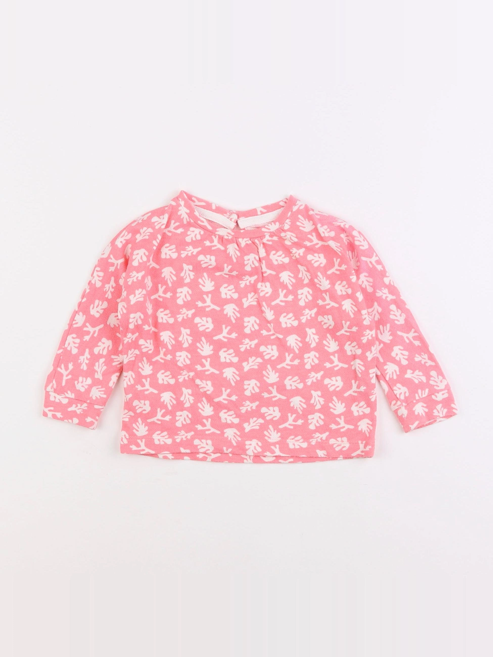 Natalys - tee-shirt rose - 18 mois