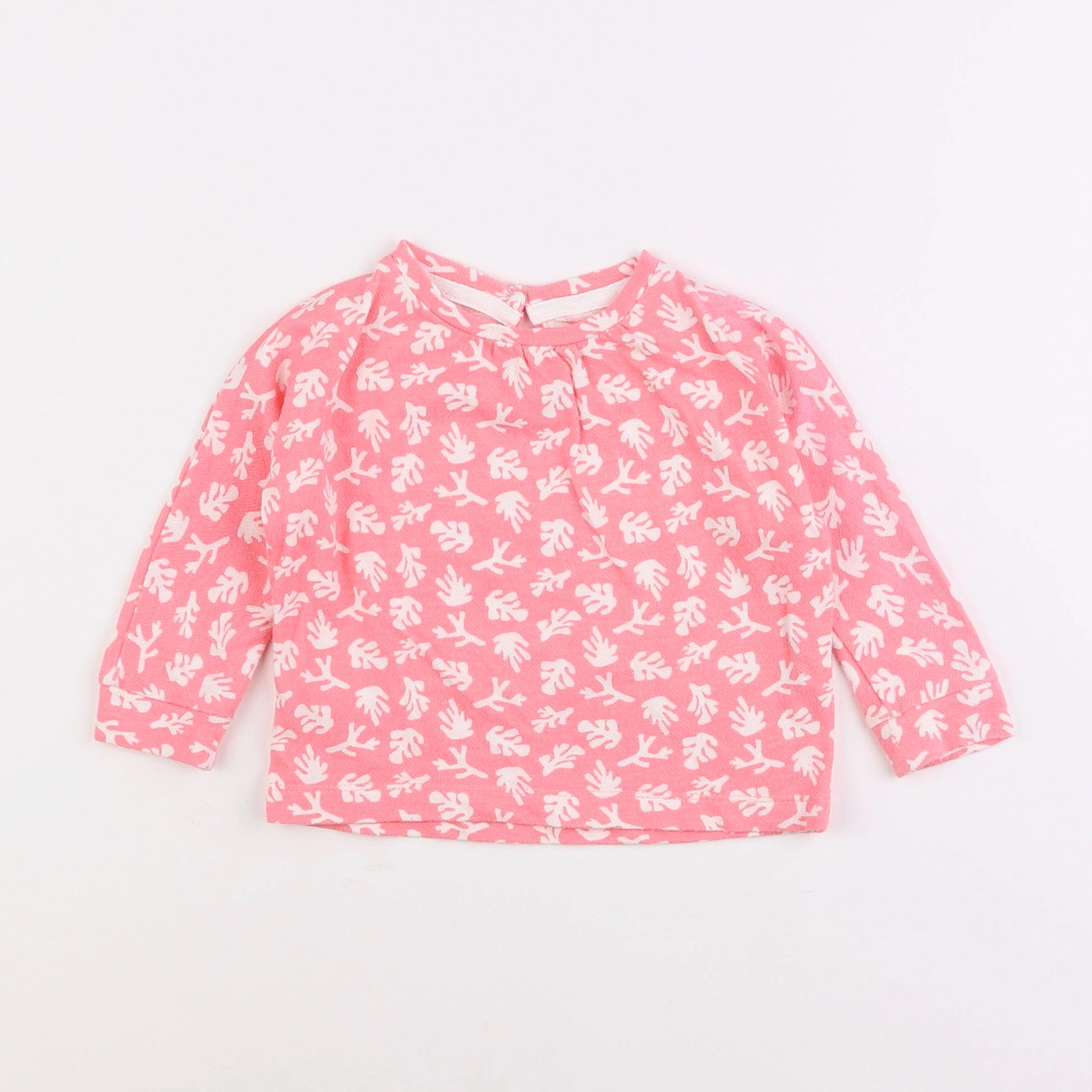 Natalys - tee-shirt rose - 18 mois