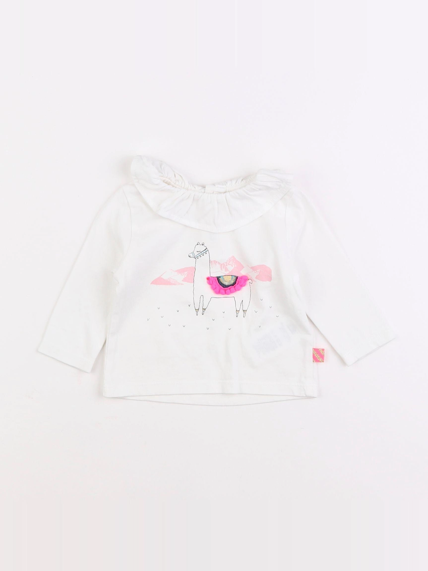 Billie Blush - tee-shirt blanc - 3 mois