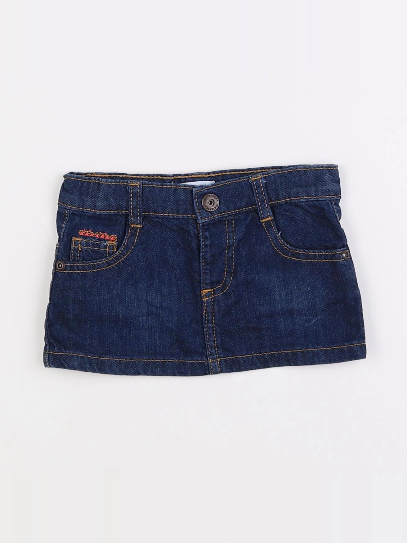 Vertbaudet - jupe bleu - 9 mois