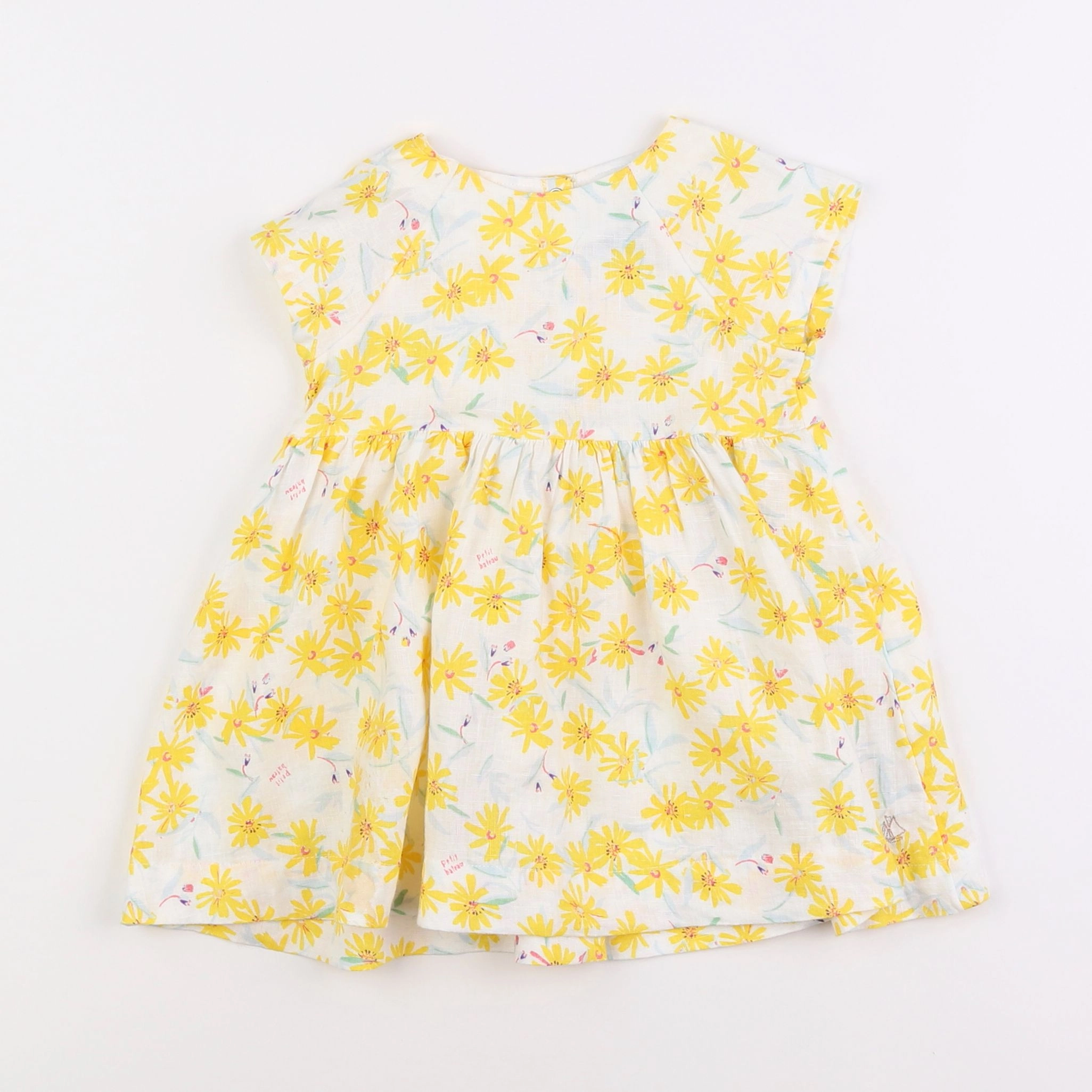 Petit Bateau - robe multicolore - 12 mois