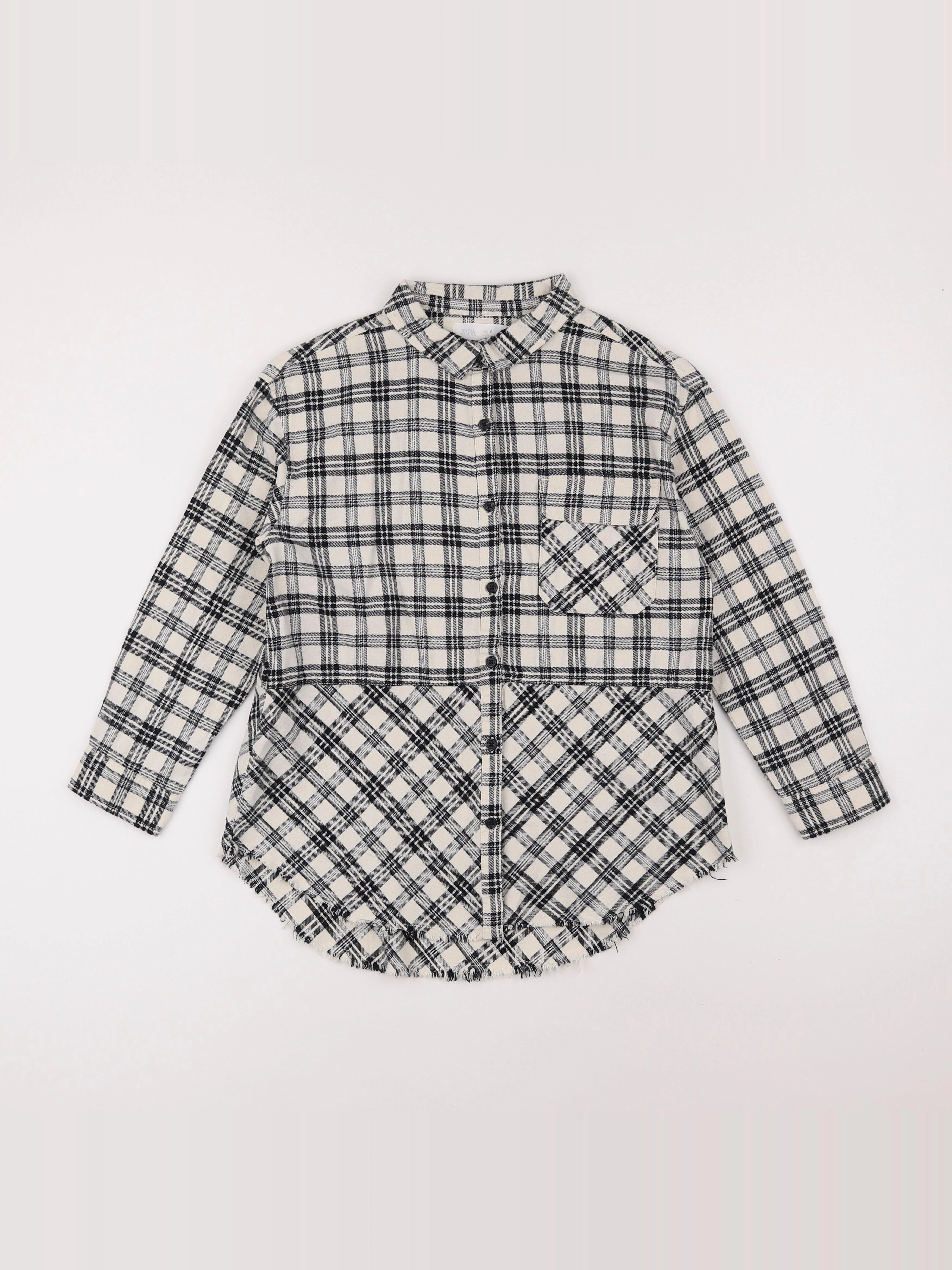 Zara - chemise blanc, noir - 9 ans