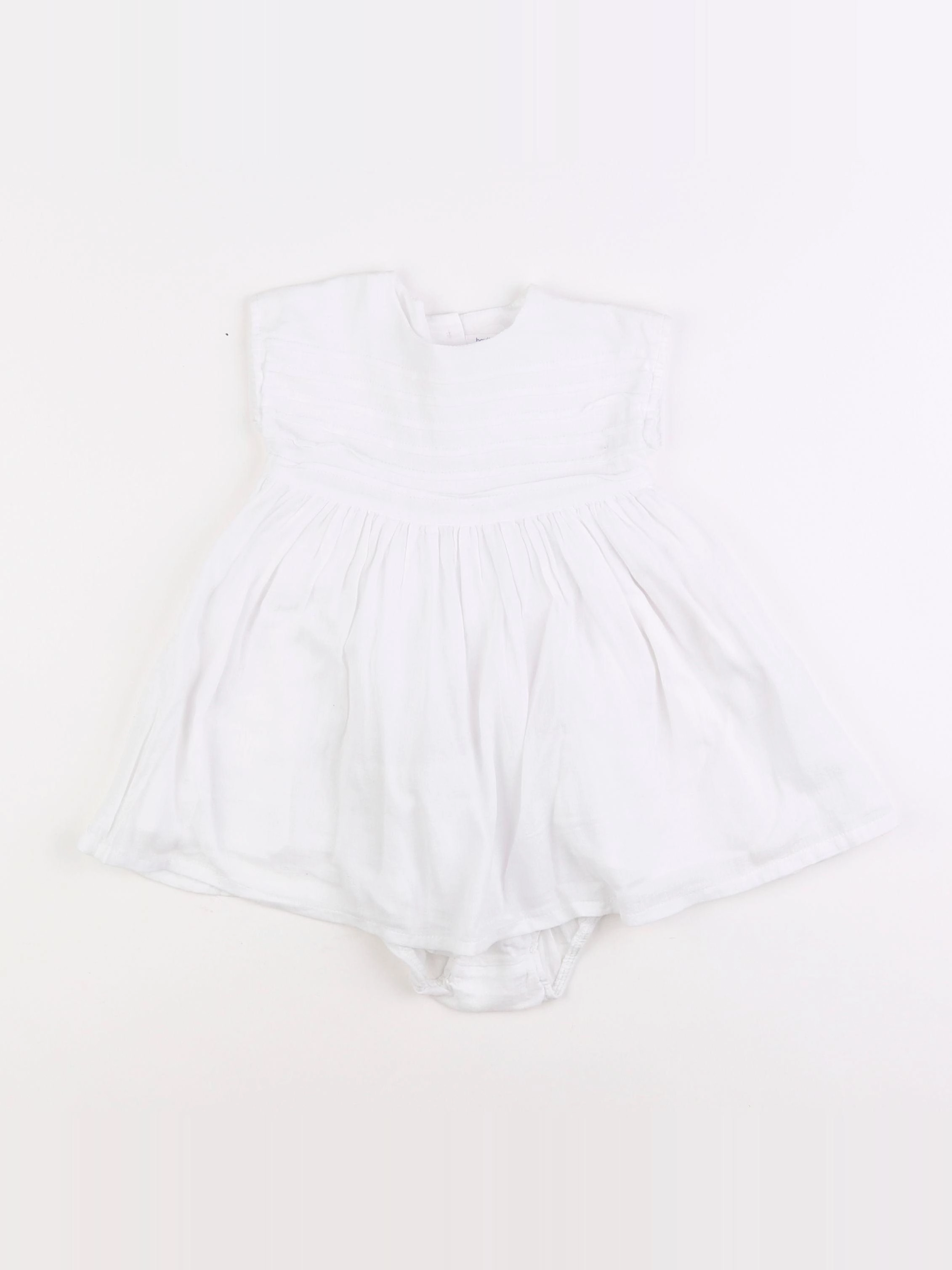 Boutchou - robe blanc - 6 mois