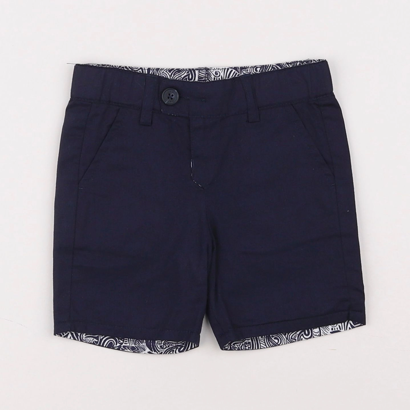 IKKS - short réversible bleu - 6 mois