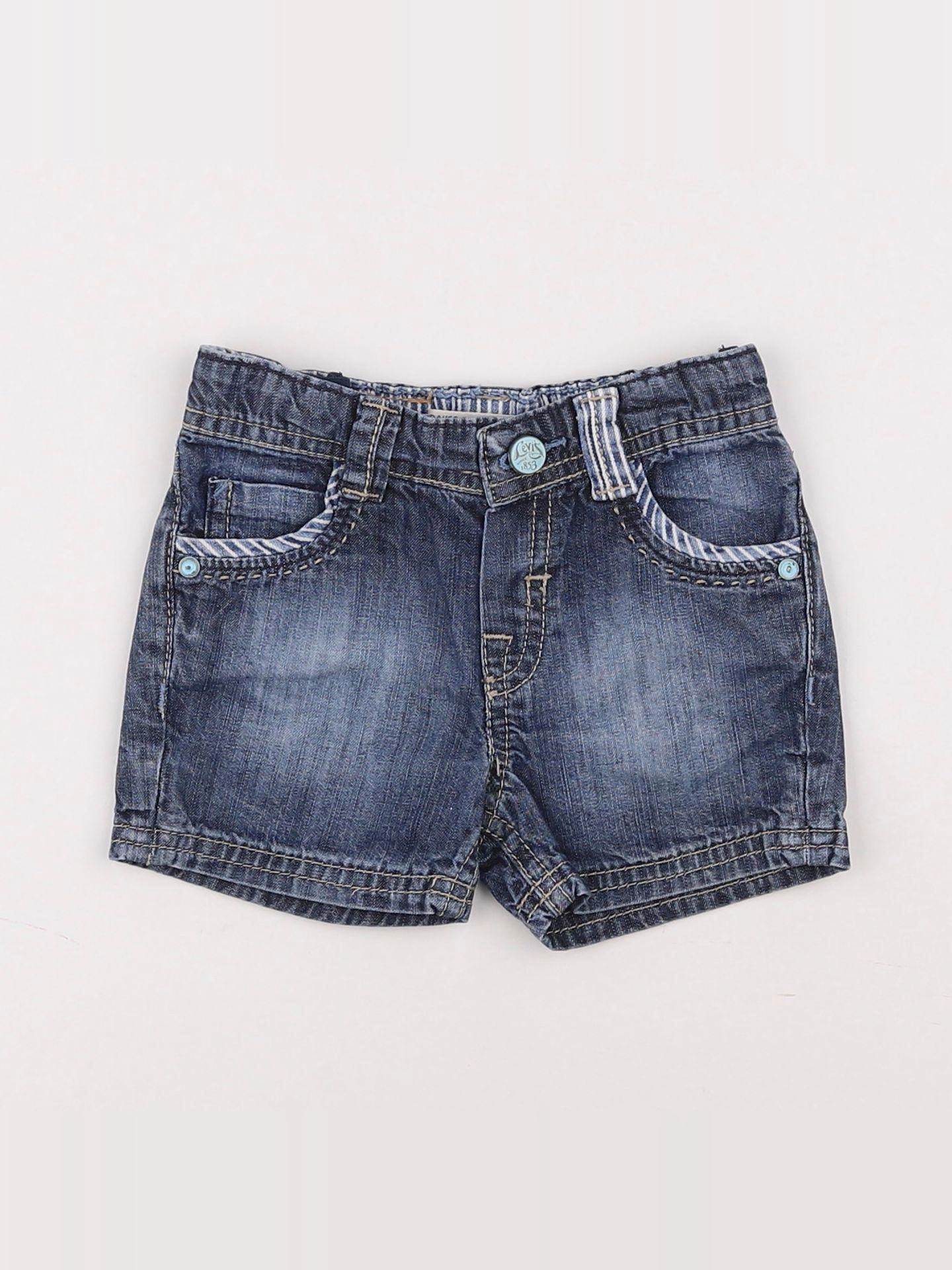 Levi's - short bleu - 12 mois