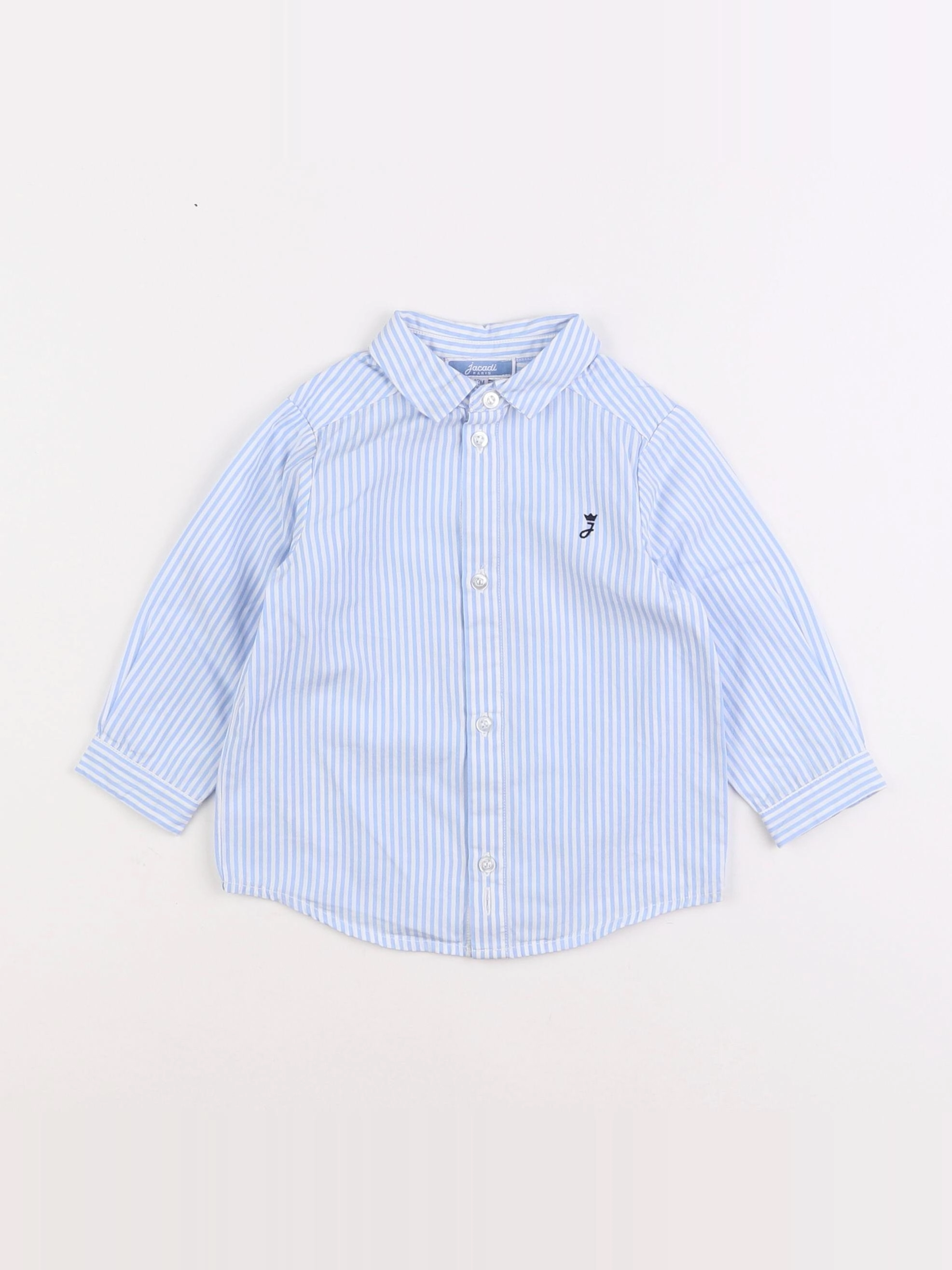 Jacadi - chemise bleu - 12 mois