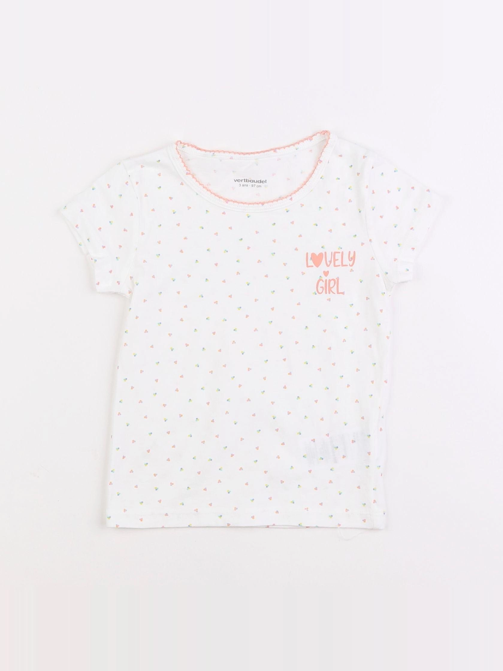 Vertbaudet - maillot de corps blanc - 3 ans