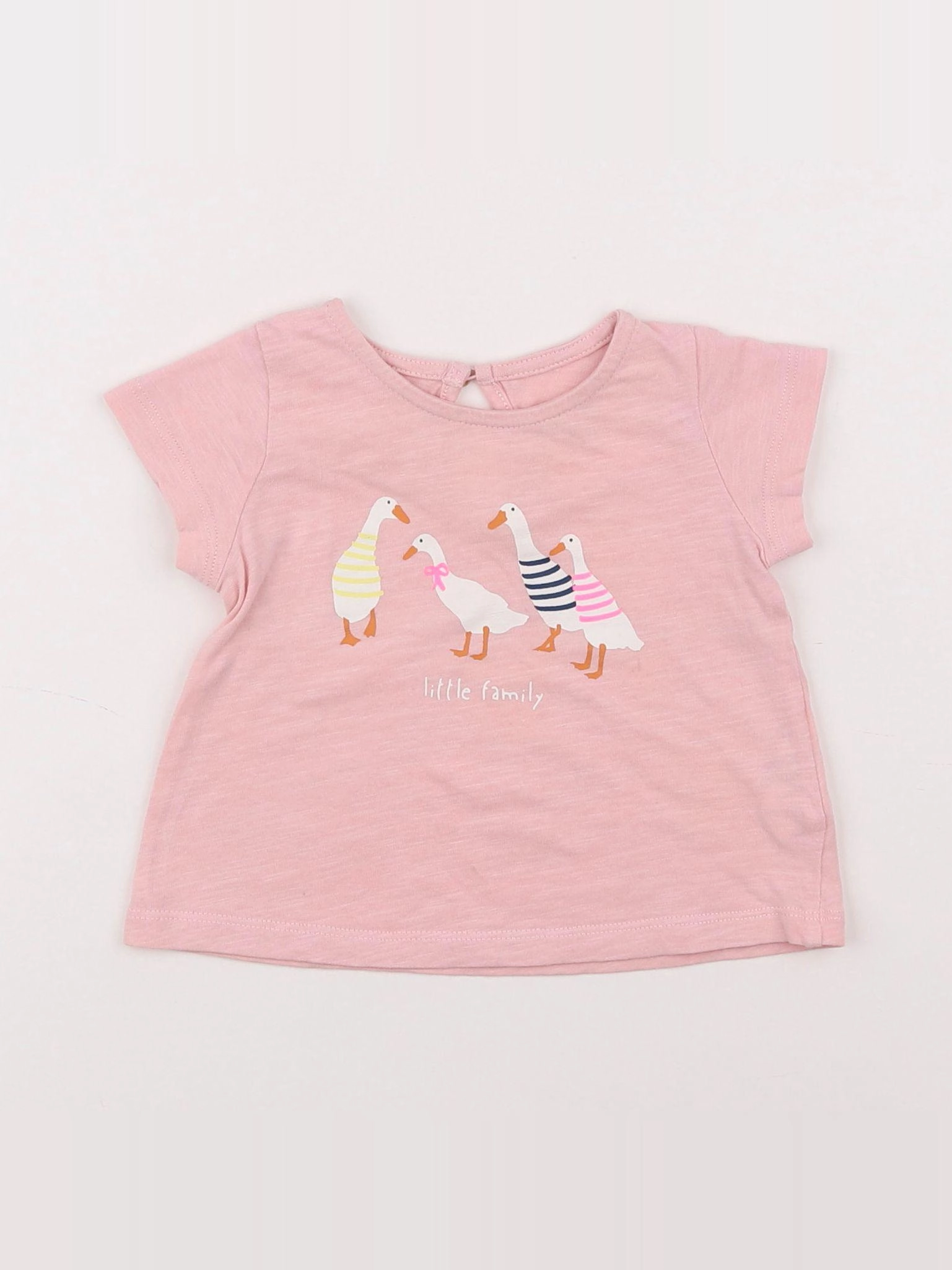 Boutchou - tee-shirt rose - 6 mois
