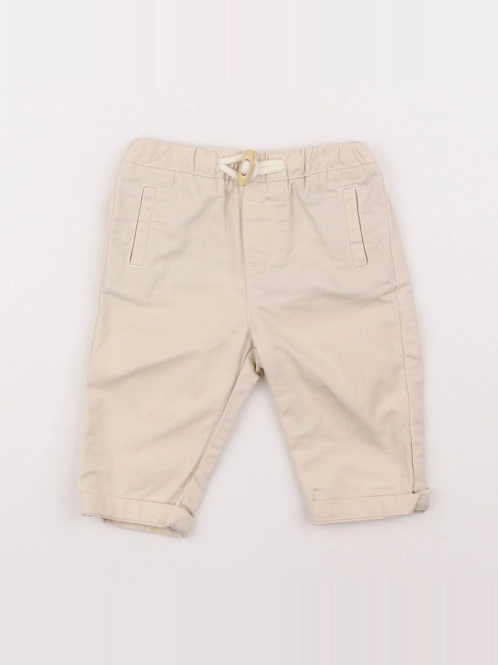Natalys - pantalon beige - 6 mois