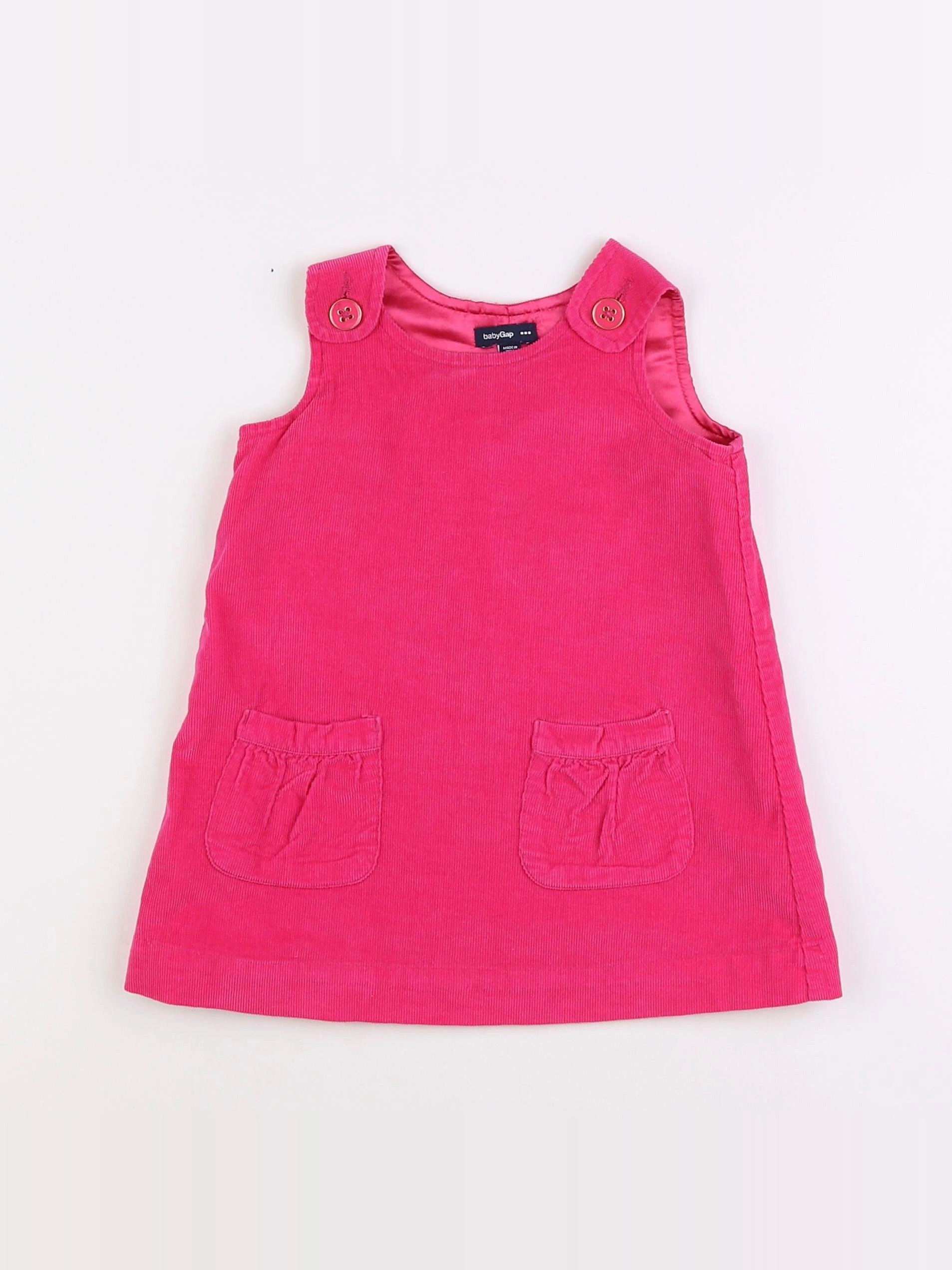 GAP - robe rose - 12/18 mois