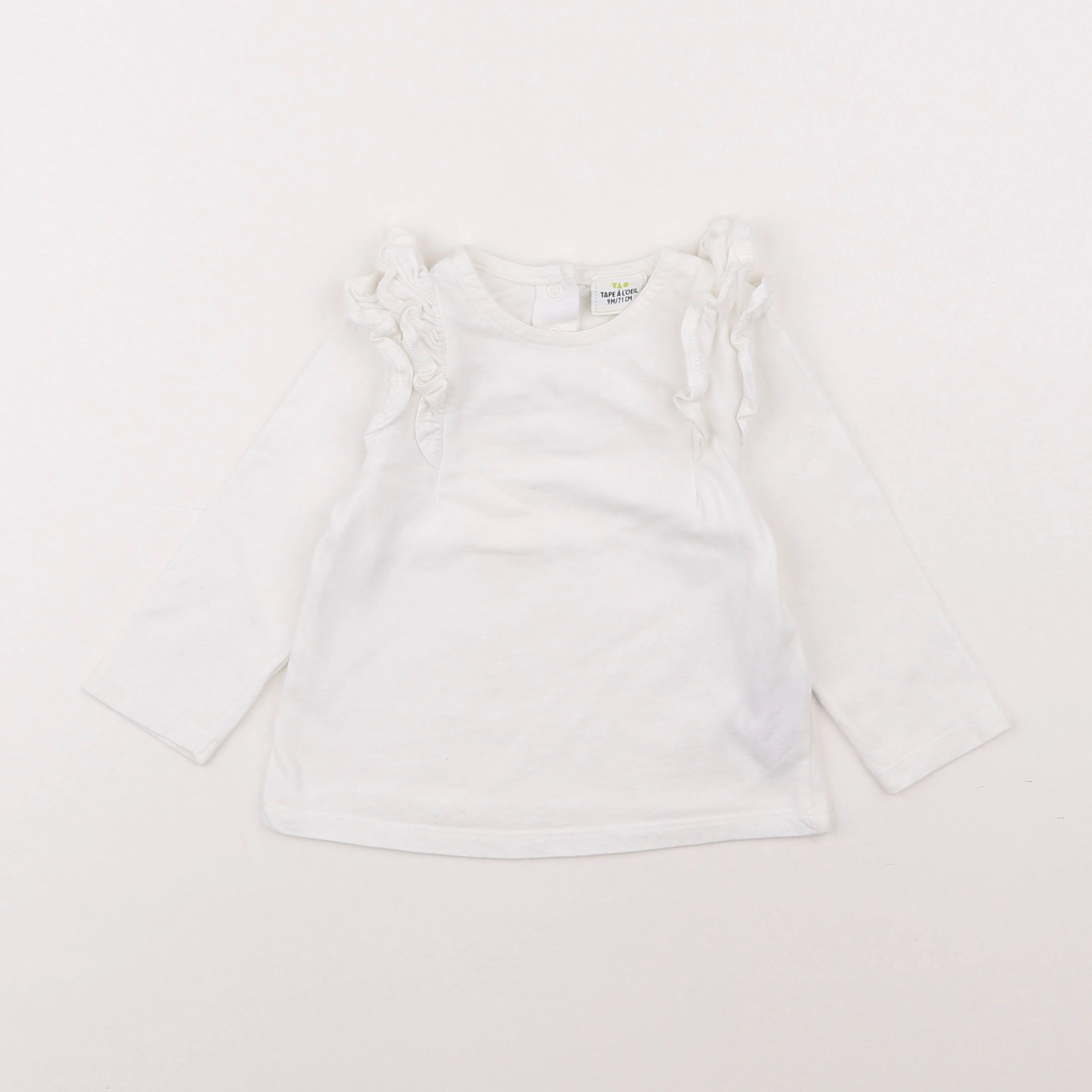 Tape à l'oeil - tee-shirt blanc - 9 mois