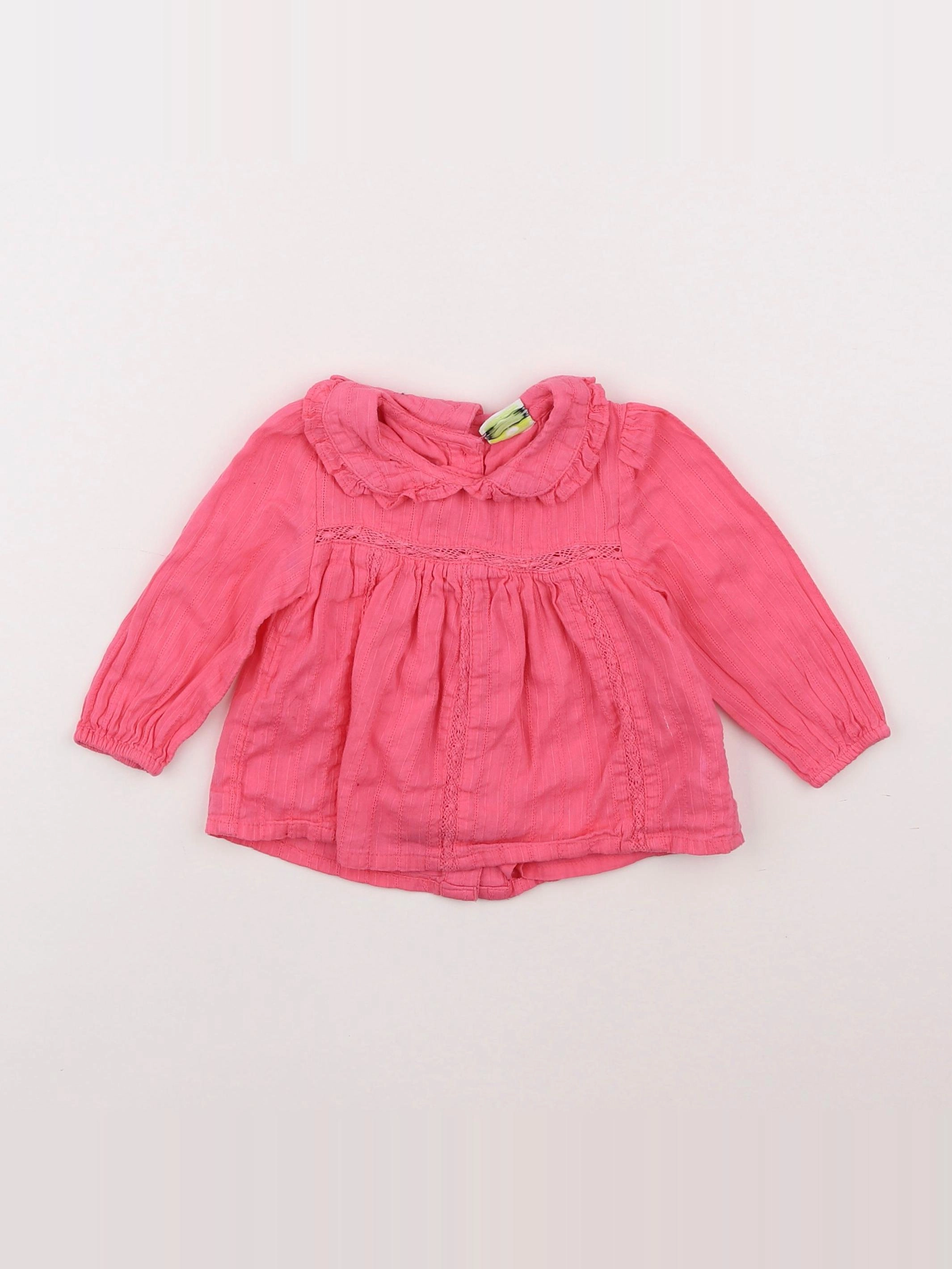 Tape à l'oeil - blouse rose - 6 mois