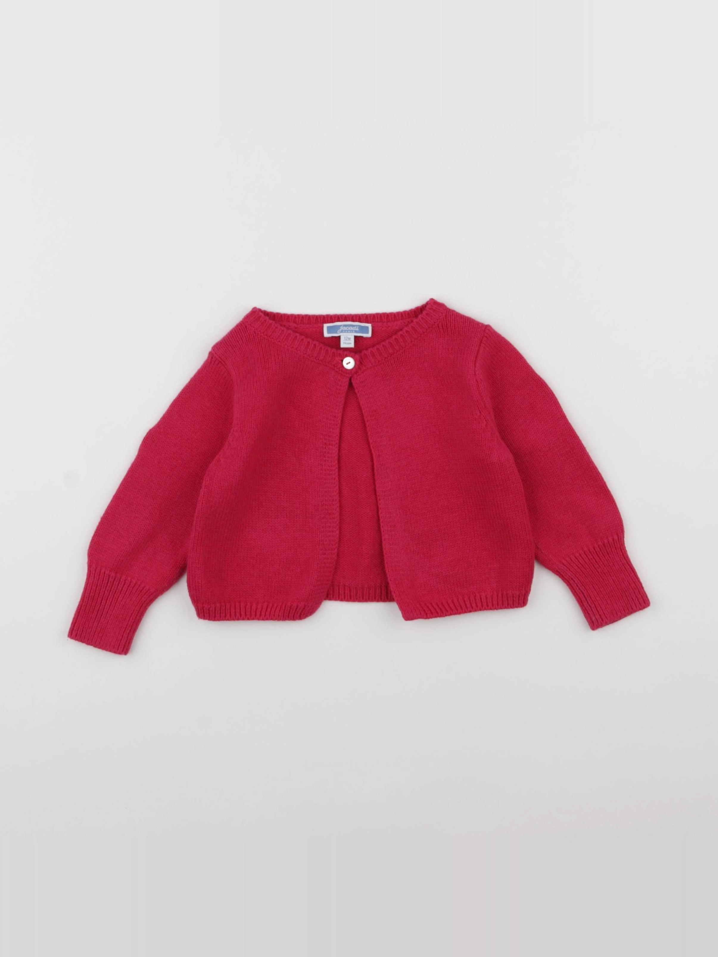 Jacadi - gilet rose - 12 mois