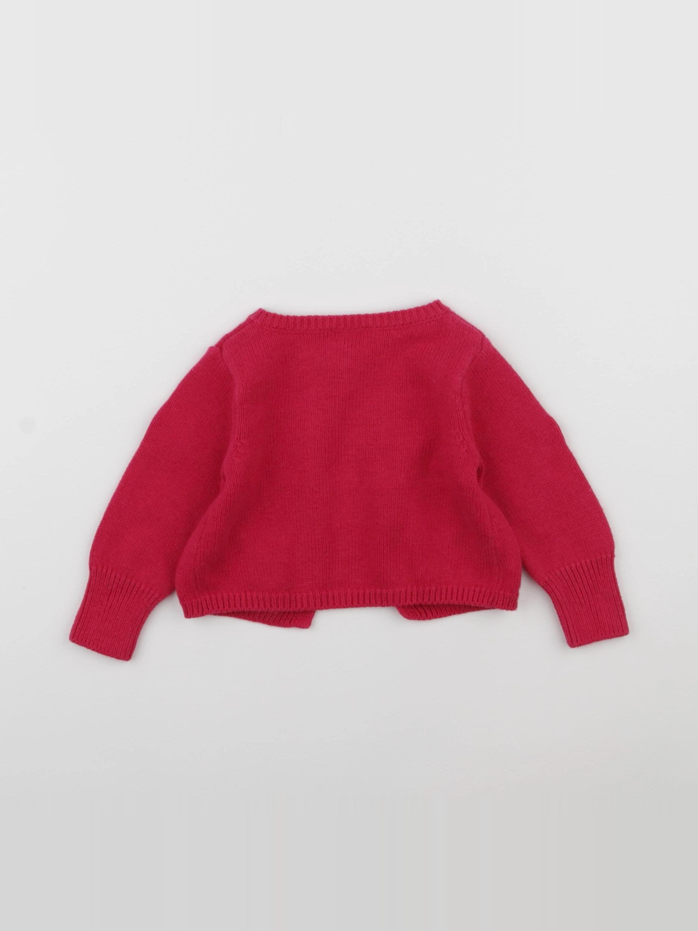 Jacadi - gilet rose - 12 mois