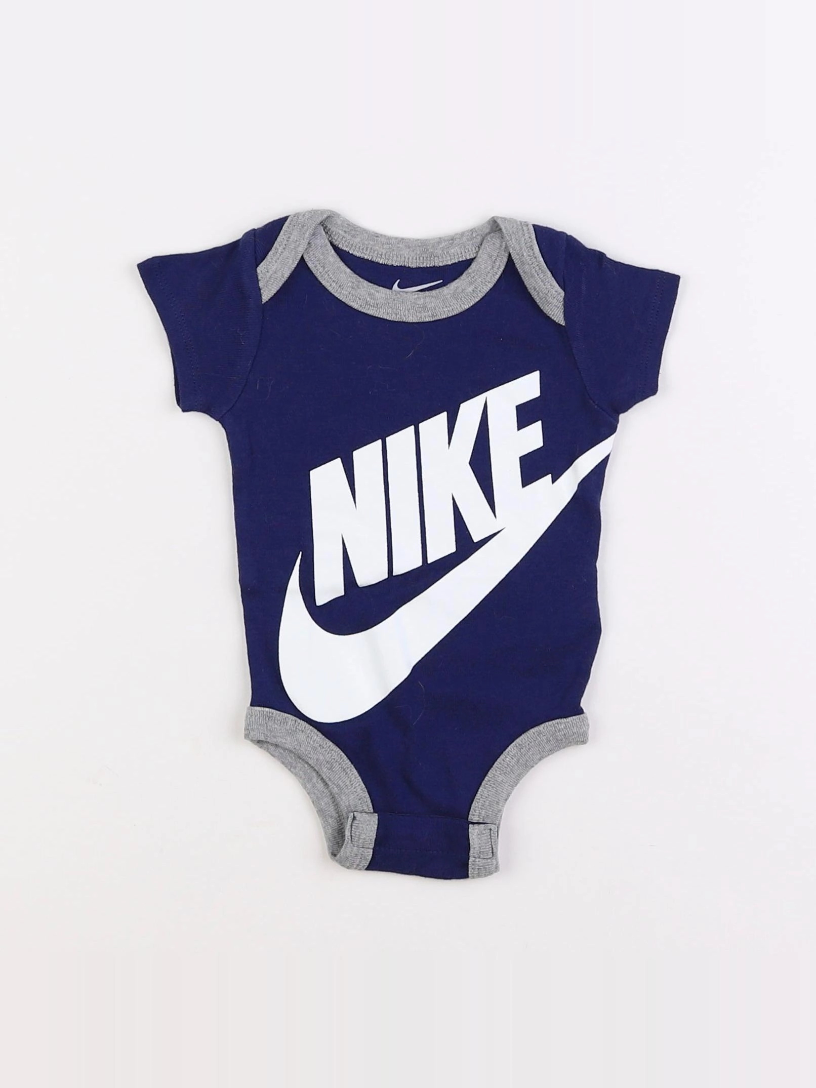 Nike - body bleu - 0/6 mois
