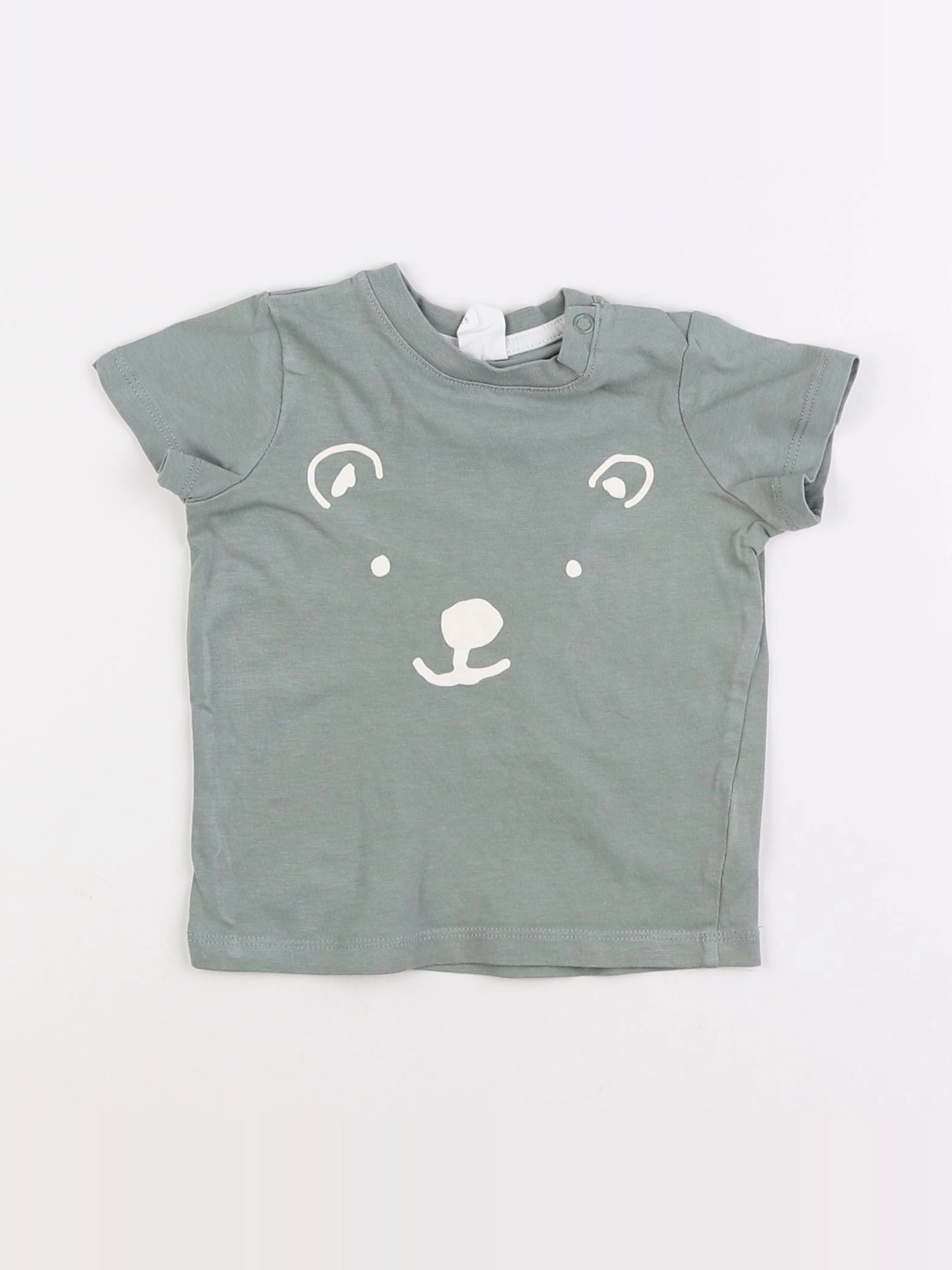 H&M - tee-shirt vert - 6 mois