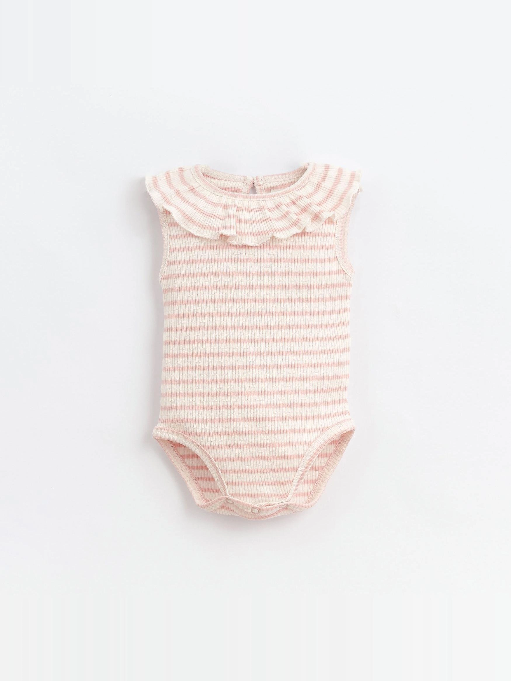 Play Up - Body à col Riscas rose - 3 mois