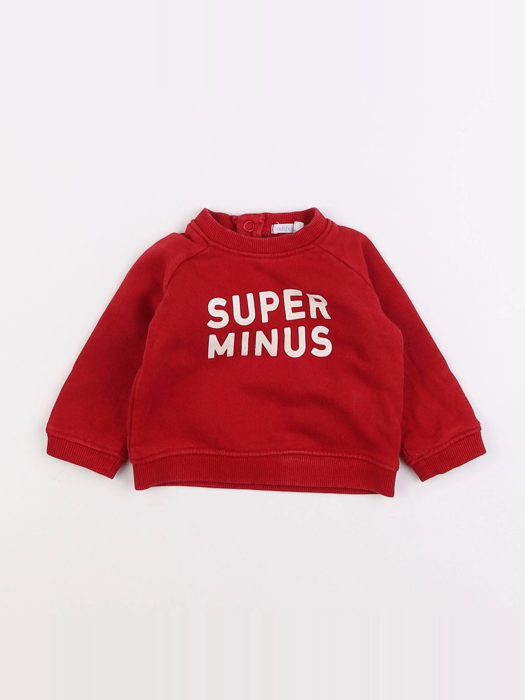Boutchou - sweat rouge - 6 mois