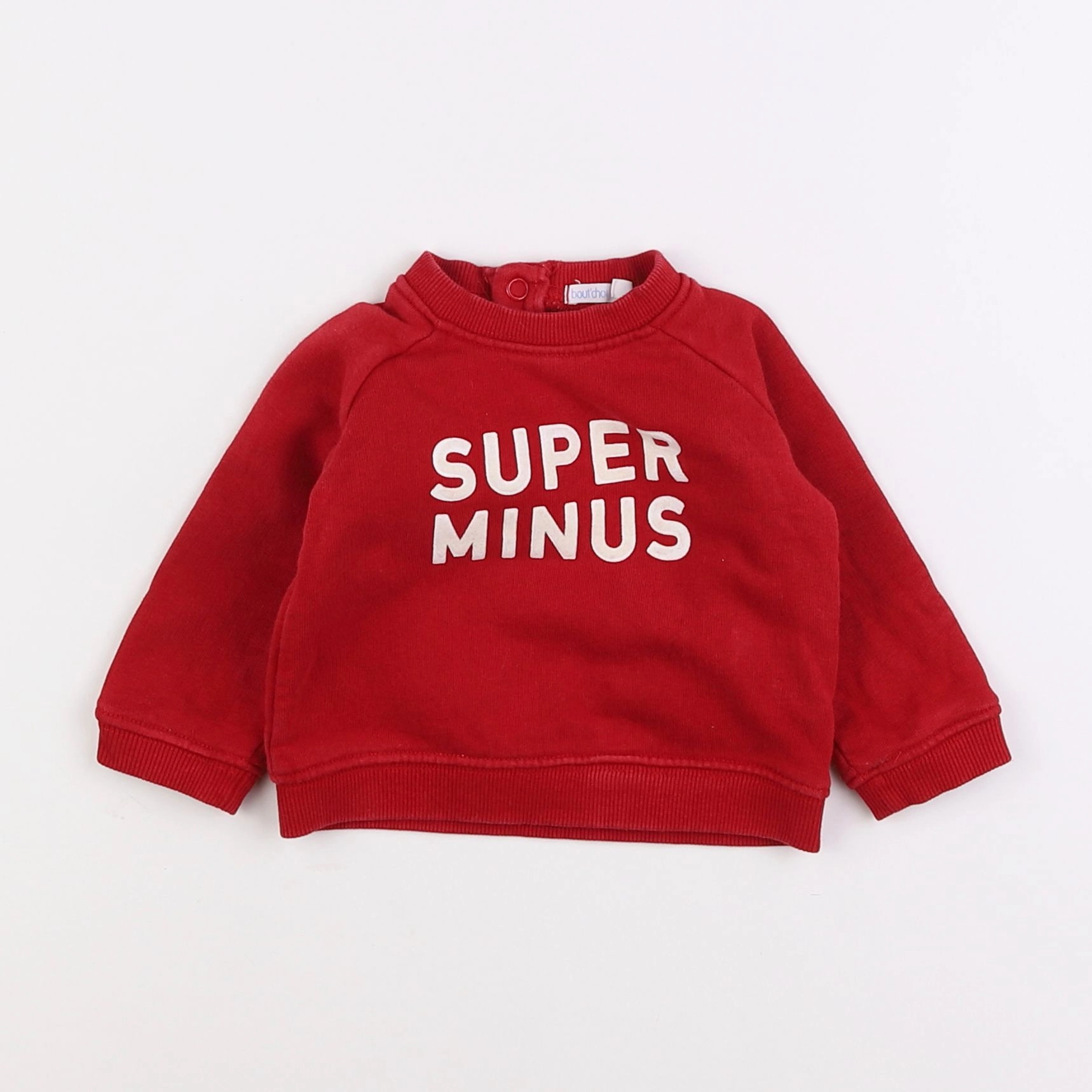 Boutchou - sweat rouge - 6 mois