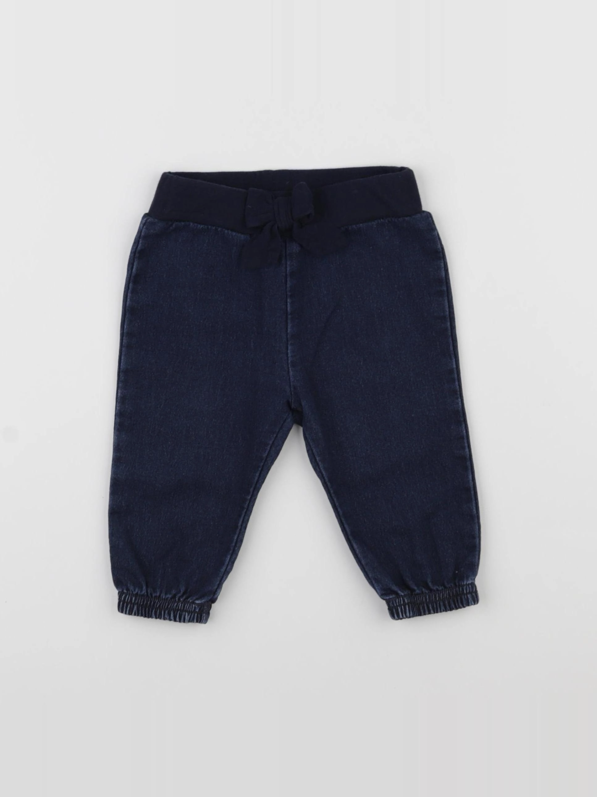 Petit Bateau - pantalon bleu - 6 mois