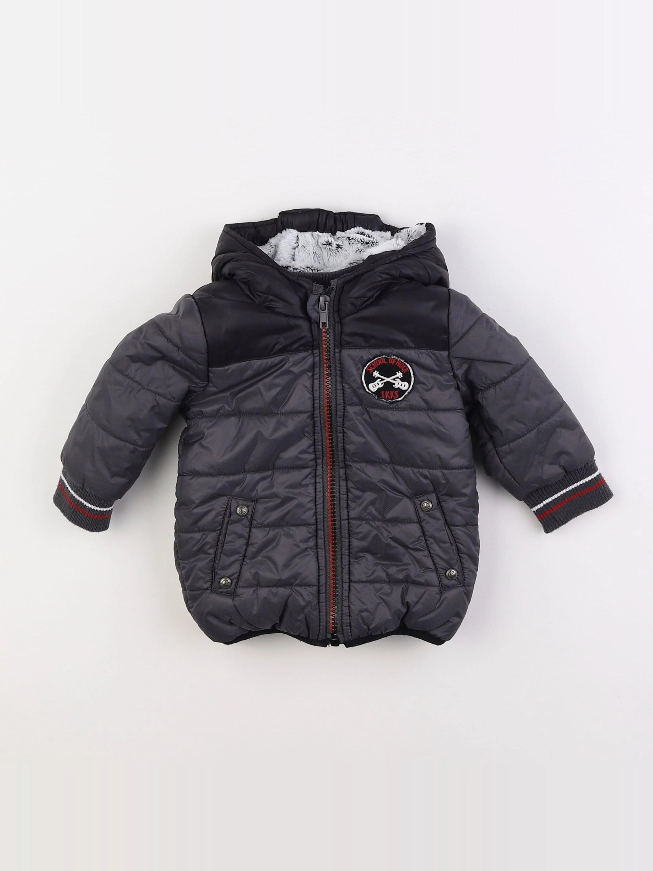 IKKS - doudoune gris - 6 mois