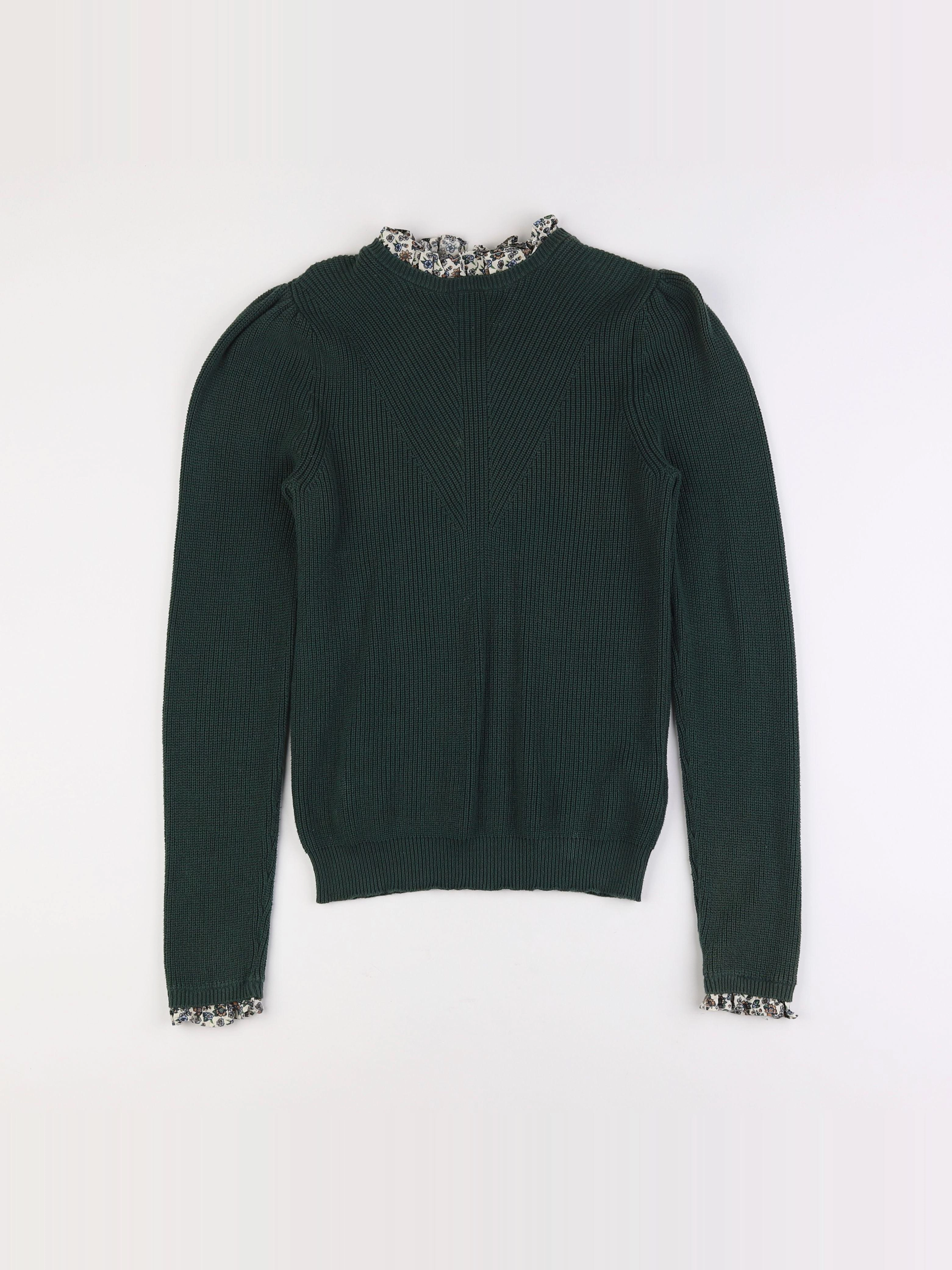 Monoprix - pull vert - 14 ans
