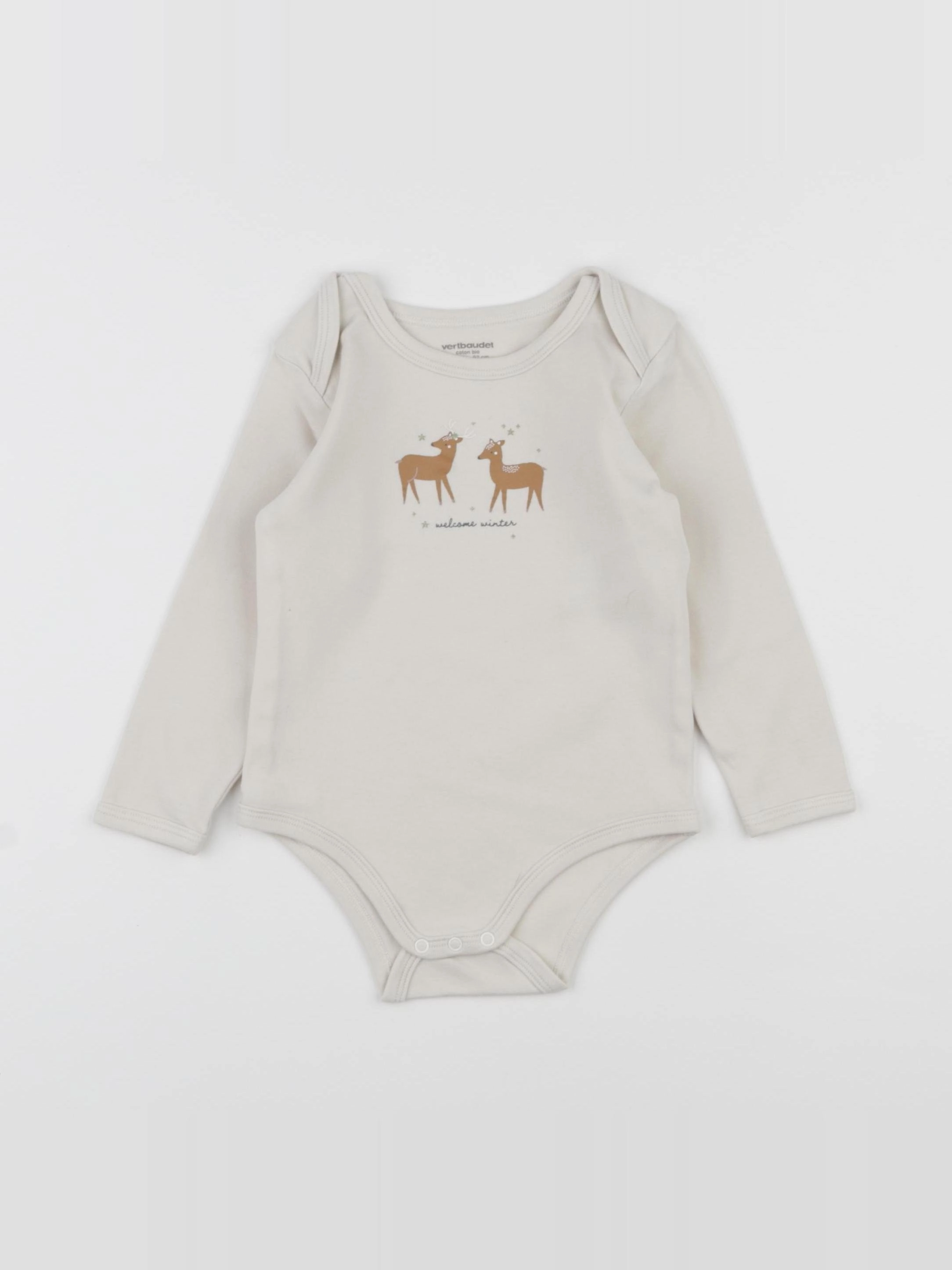 Vertbaudet - body beige - 3 ans