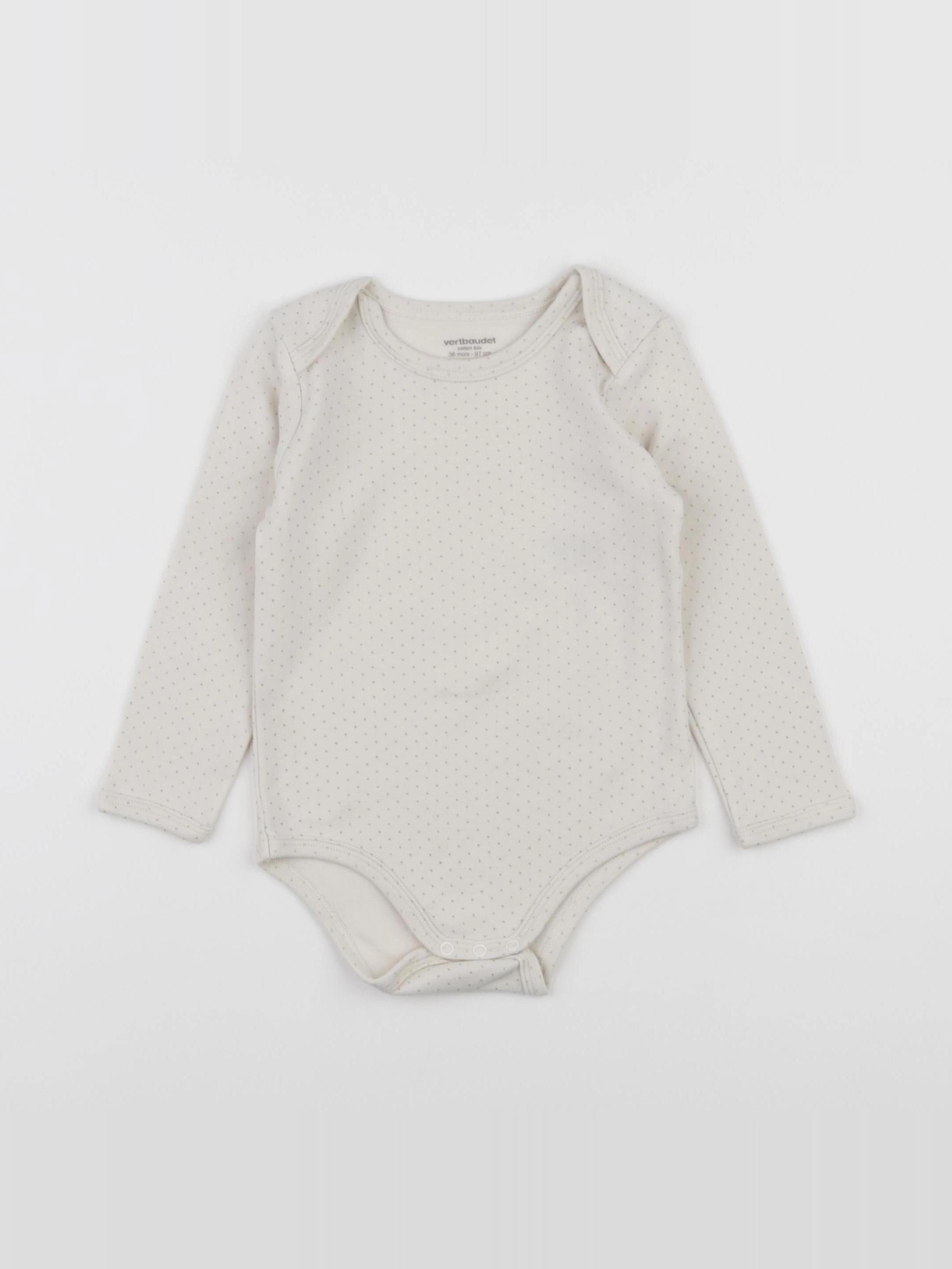 Vertbaudet - body beige - 3 ans