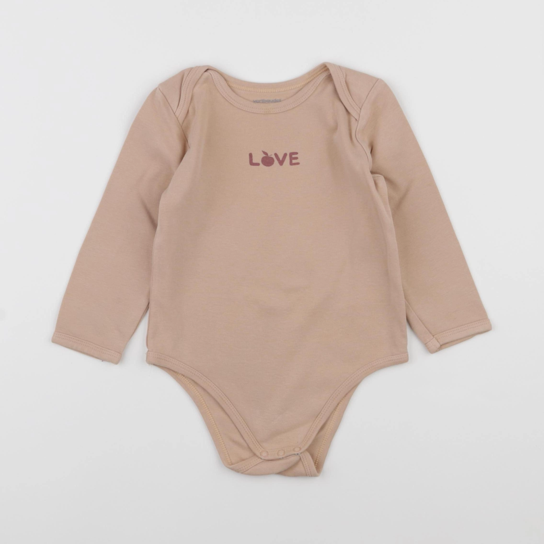Vertbaudet - body marron - 3 ans
