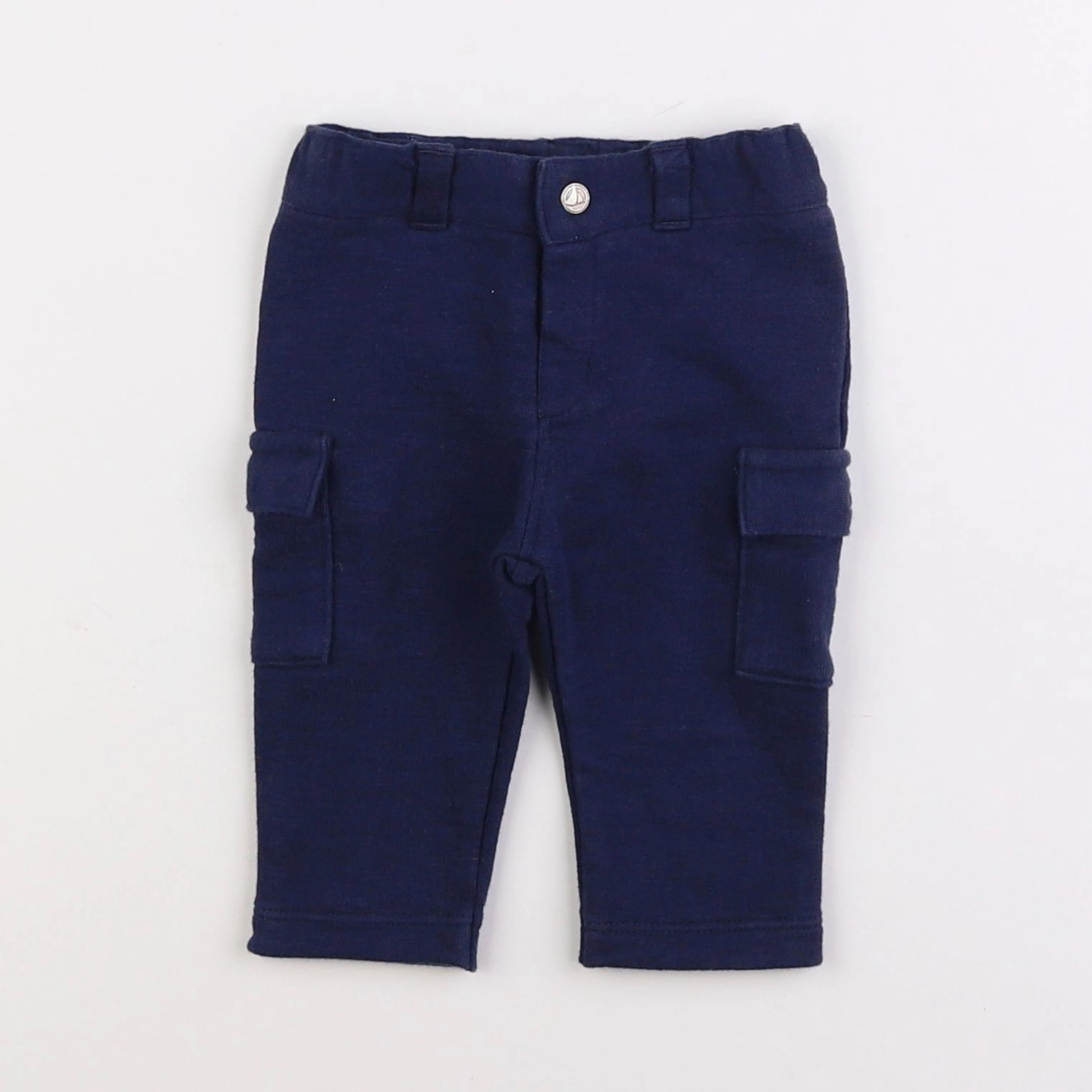 Petit Bateau - pantalon bleu - 3 mois