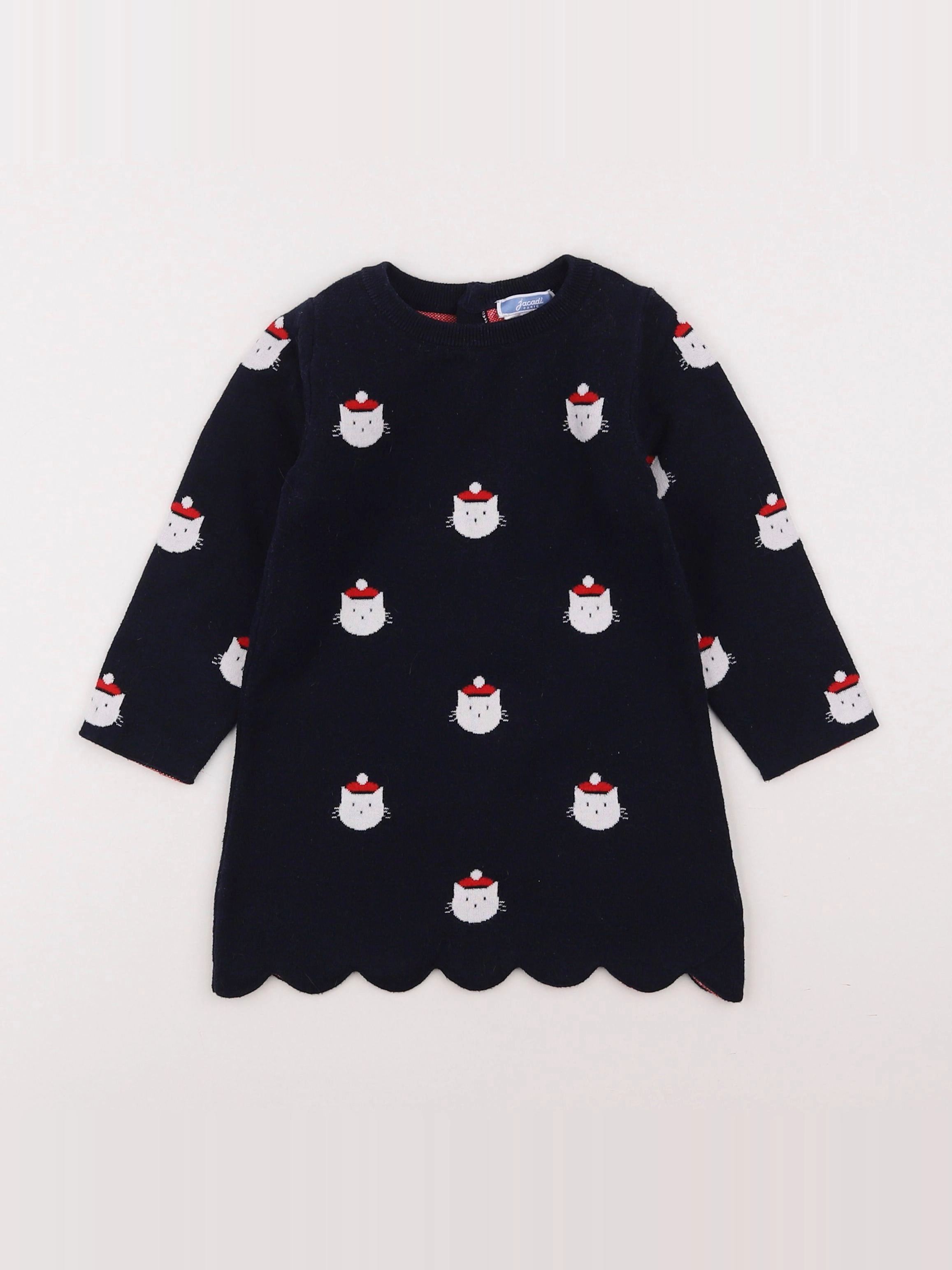 Jacadi - robe bleu - 2 ans