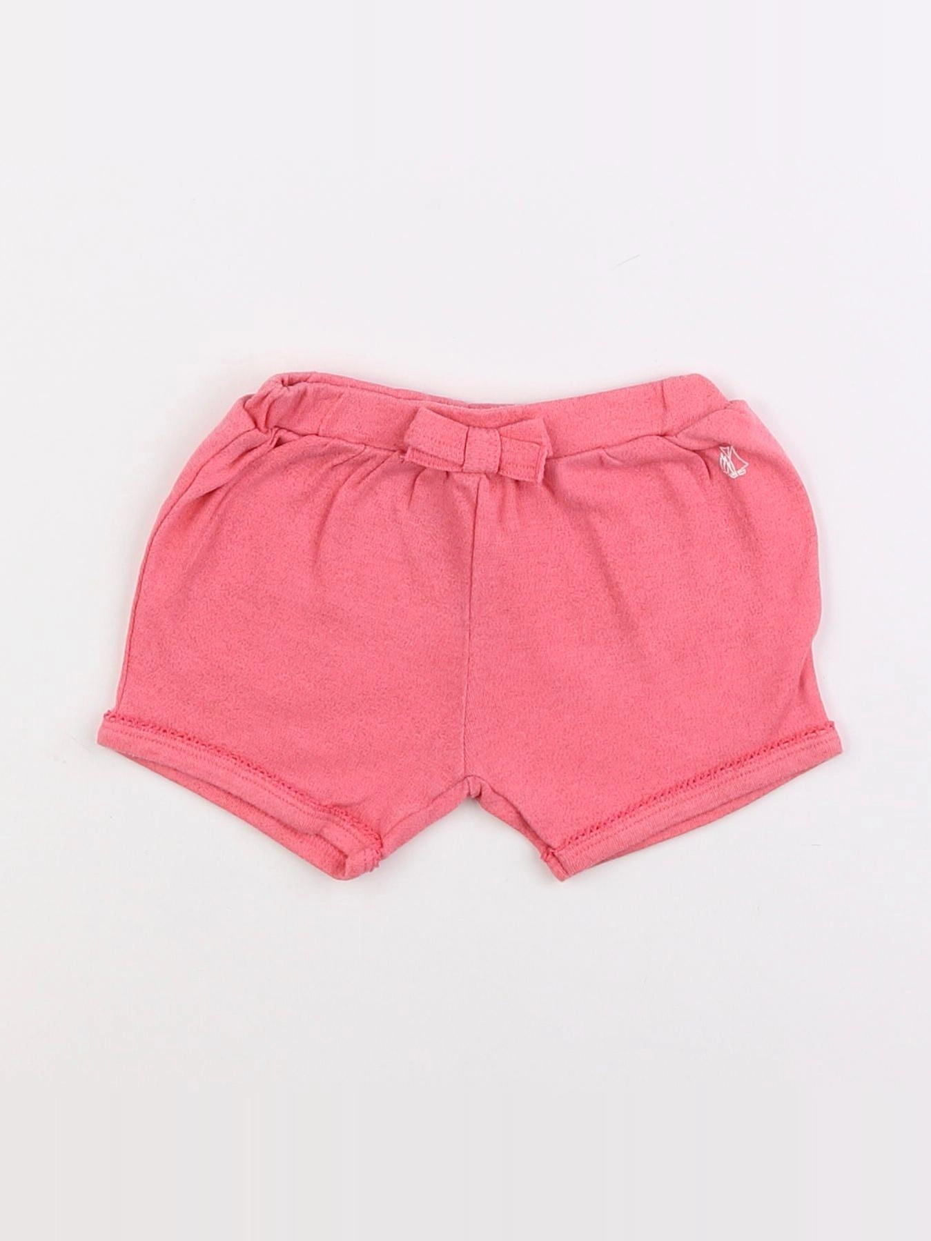 Petit Bateau - short rose - 6 mois