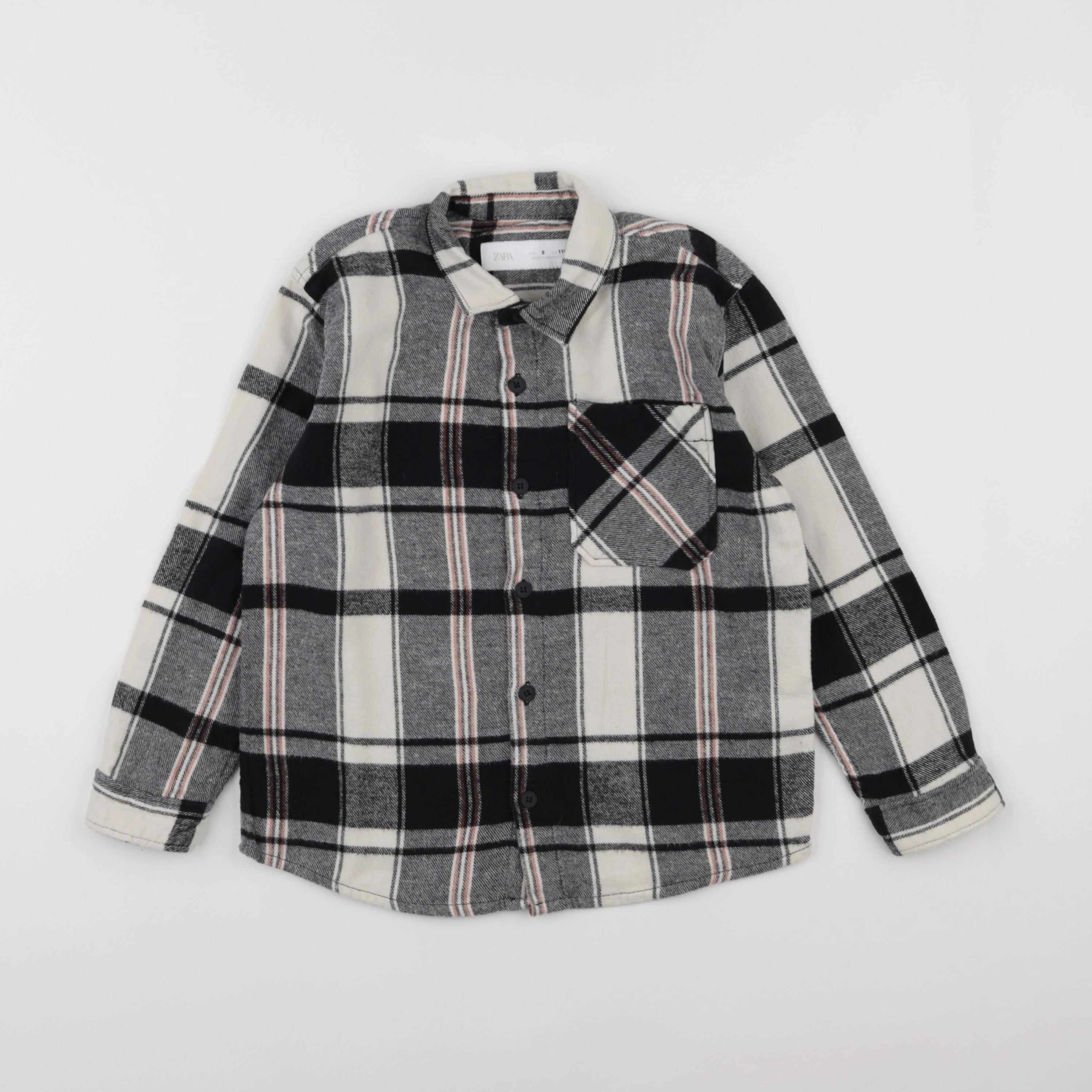 Zara - chemise noir, beige - 6 ans