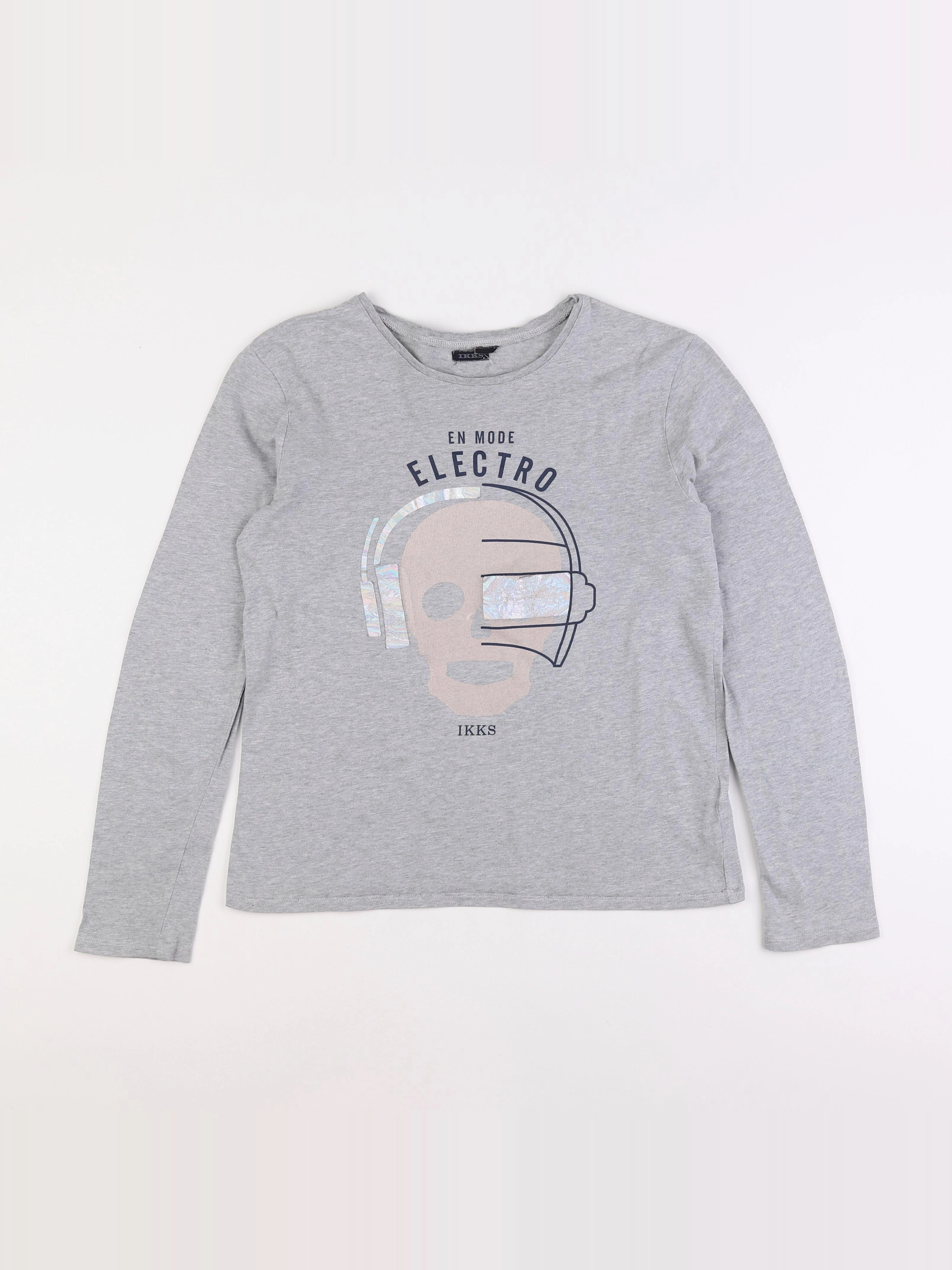 IKKS - tee-shirt gris - 14 ans