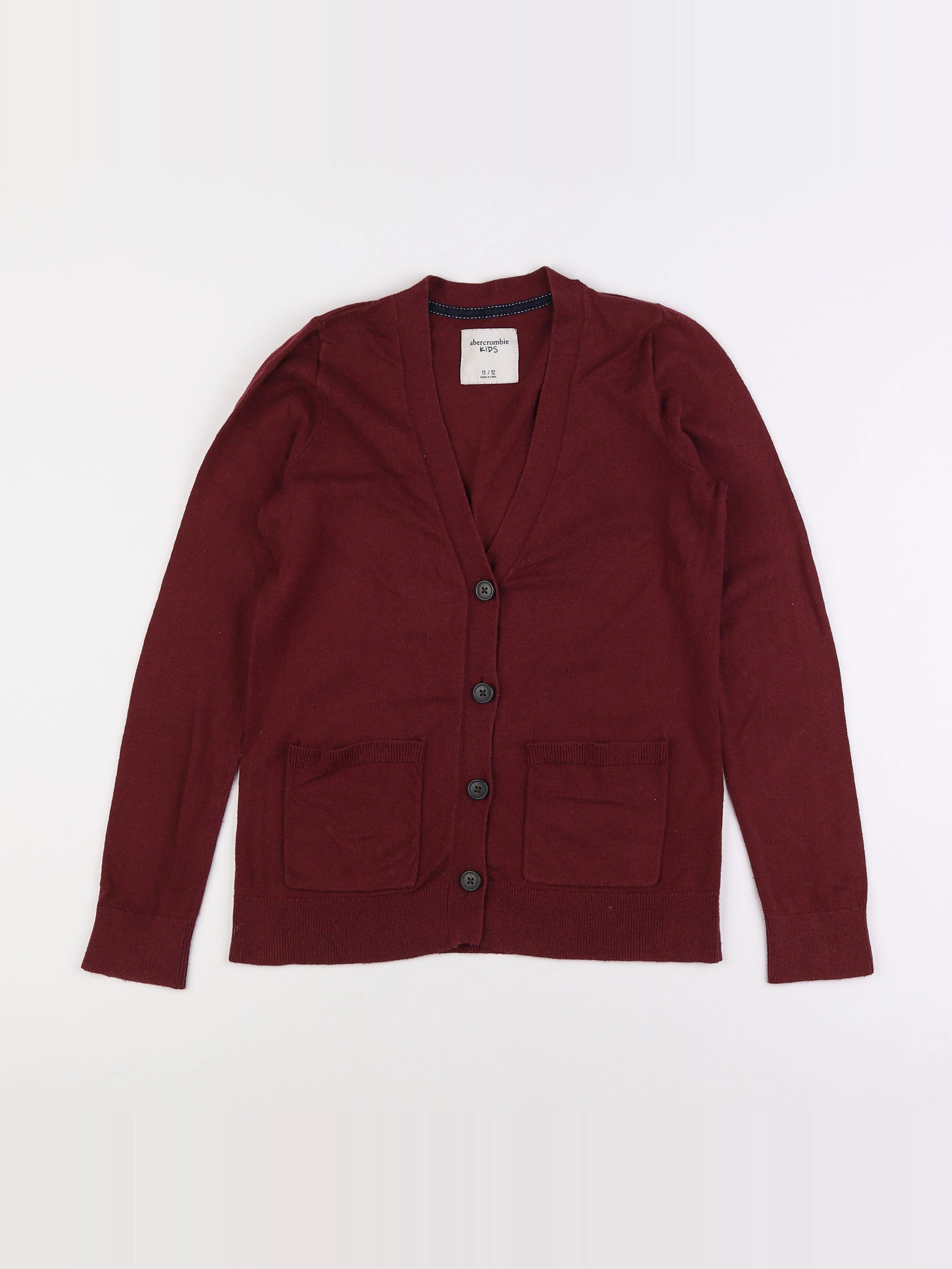 Abercrombie - gilet rouge - 11/12 ans
