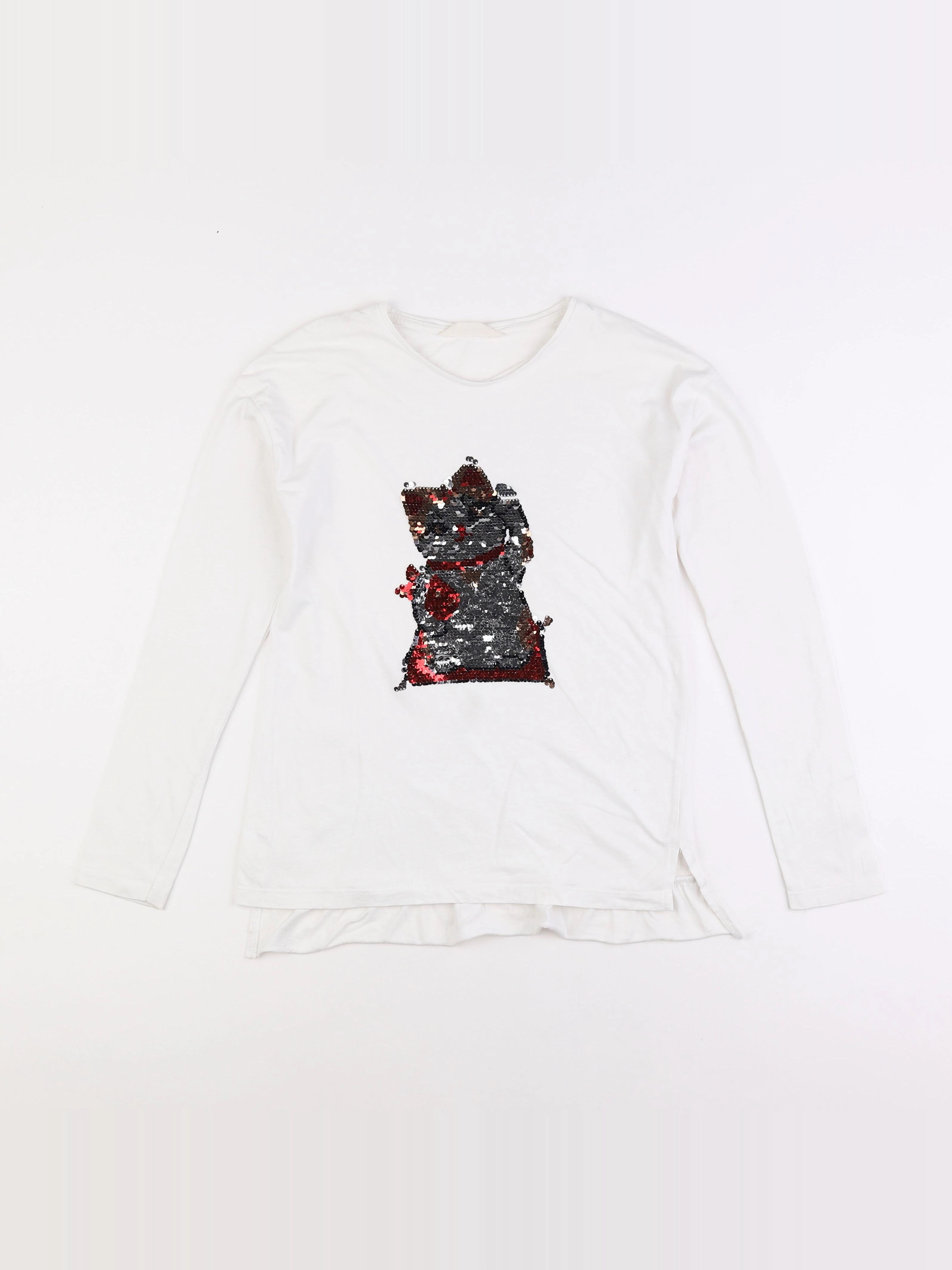 Mango - tee-shirt blanc - 11/12 ans