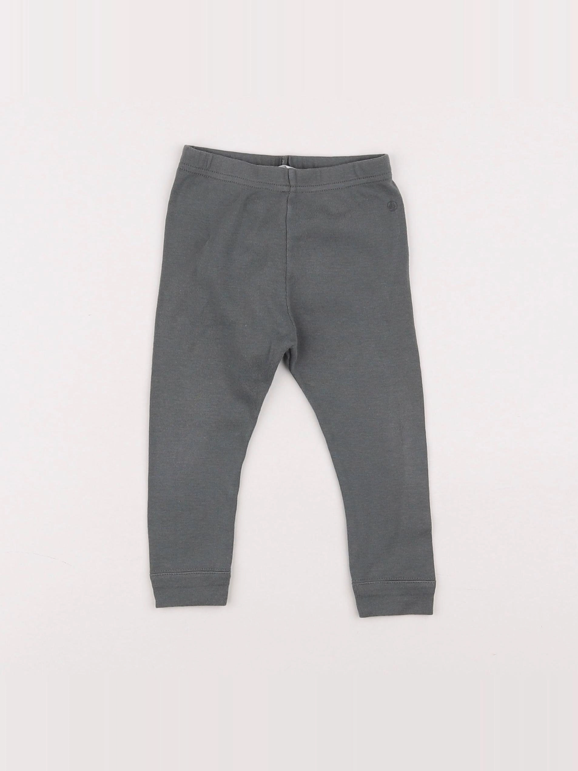 Petit Bateau - legging gris - 12 mois