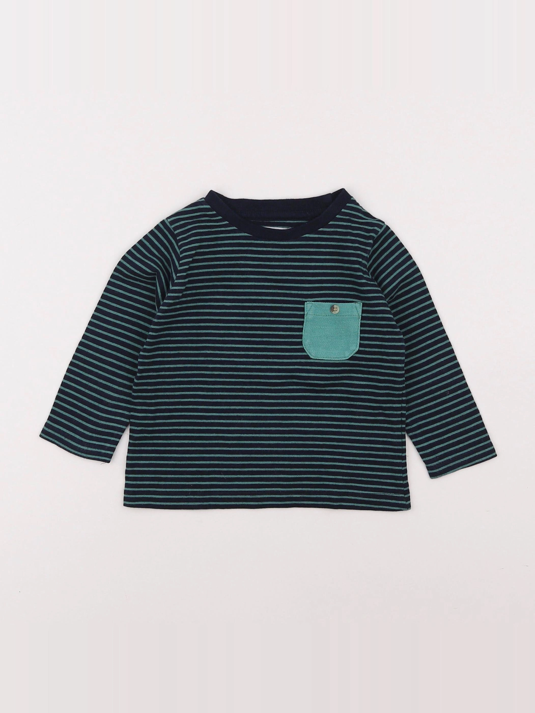 Eden & Victor - tee-shirt vert, noir - 12 mois